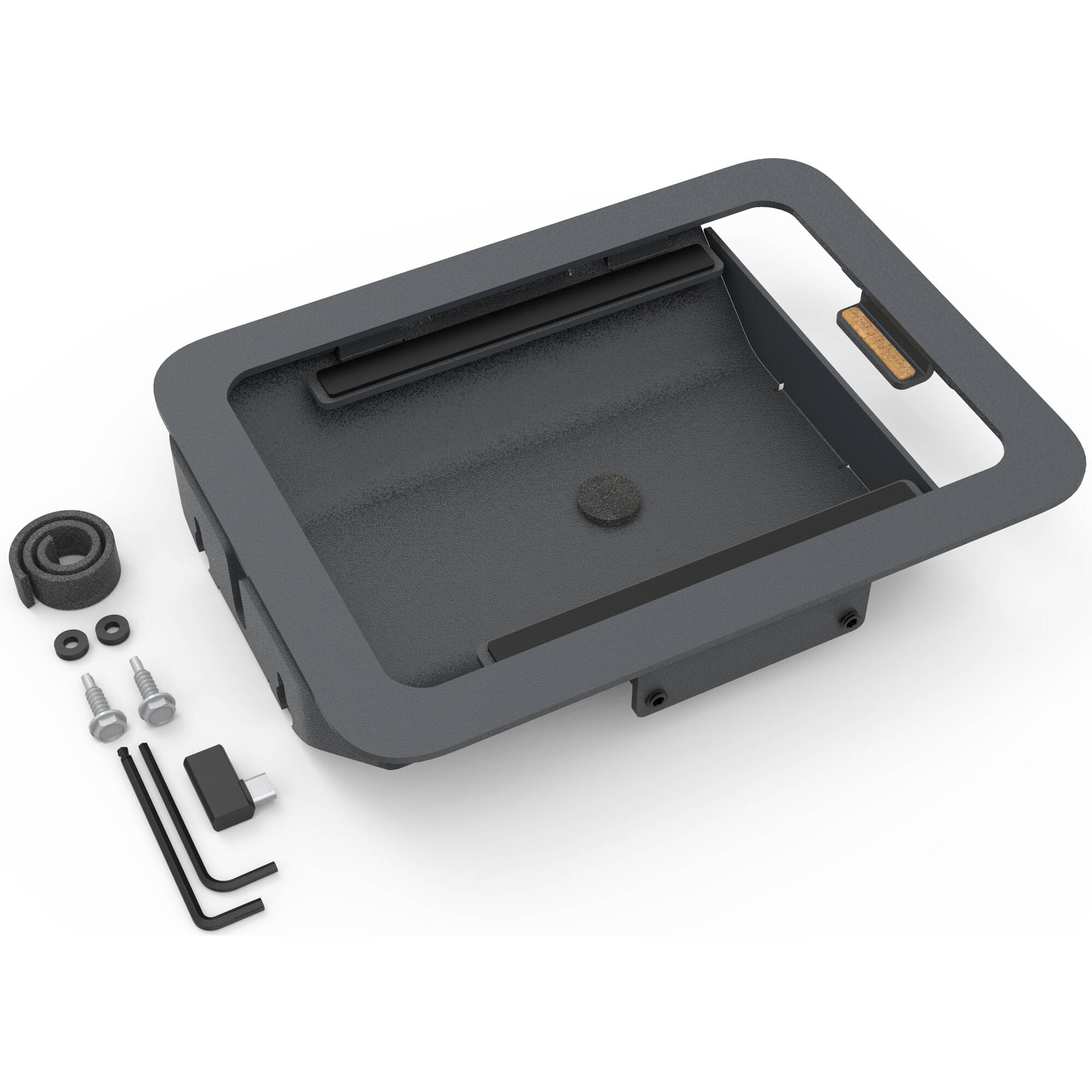 Heckler side mount for iPad mini 6th generation in black and gray — view 10