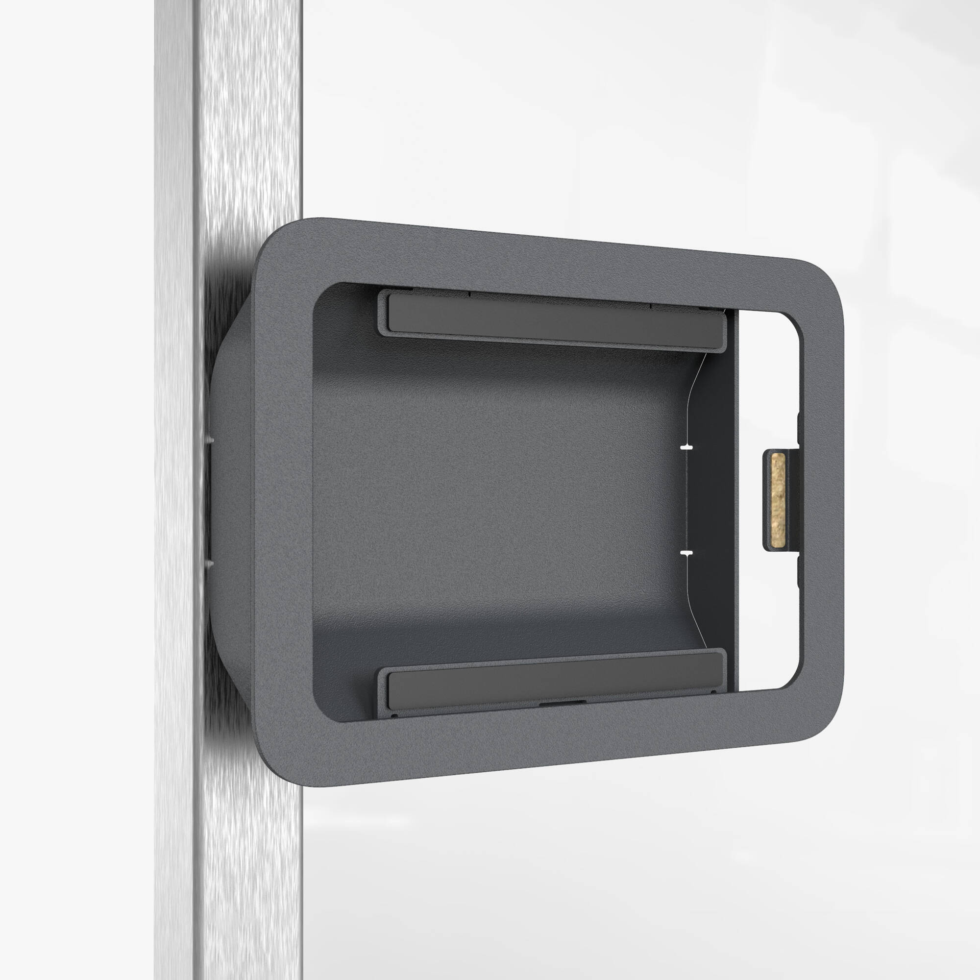 Heckler side mount for iPad mini 6th generation in black and gray — view 4