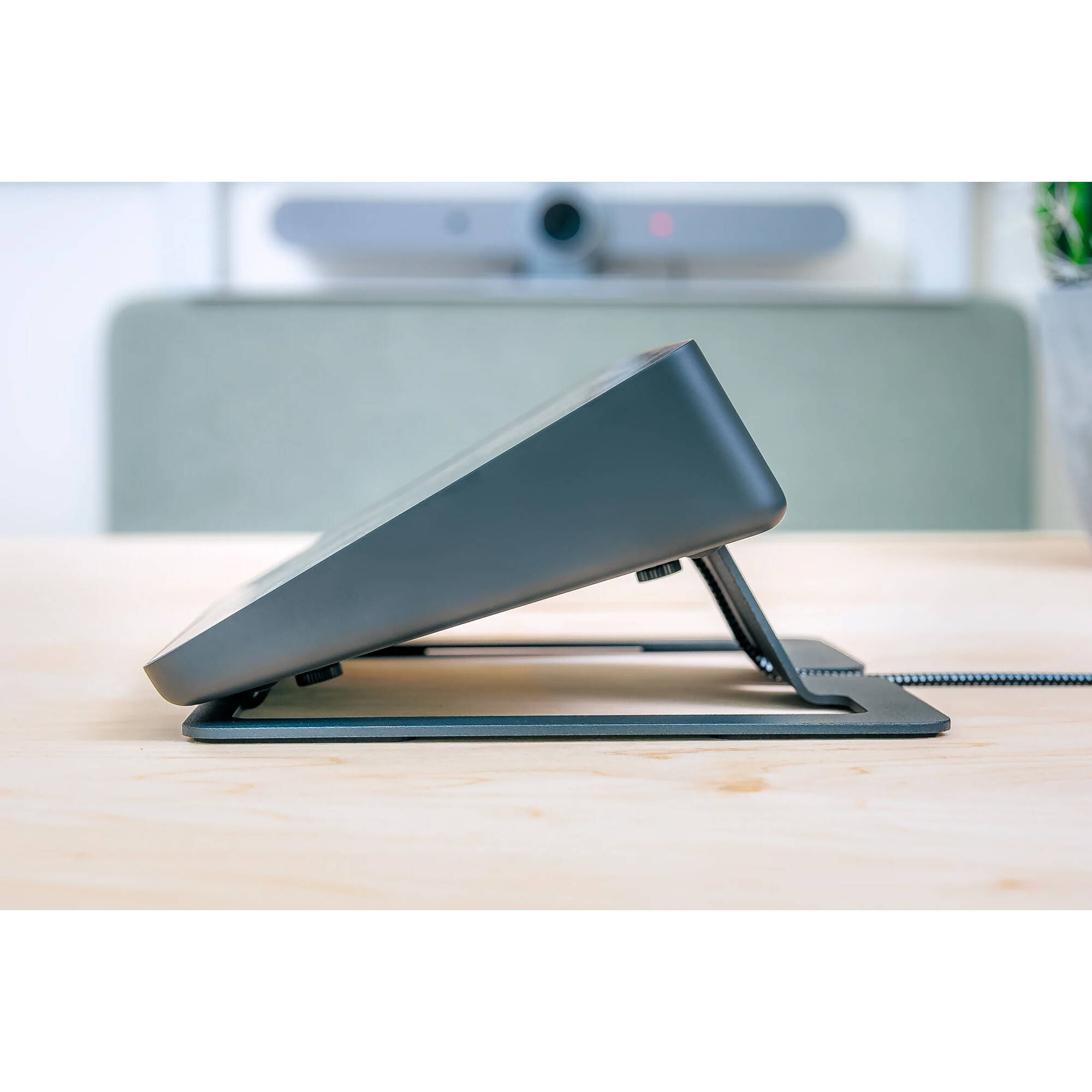 Heckler Stand for Logitech Tap in black and gray tabletop mount — view 3