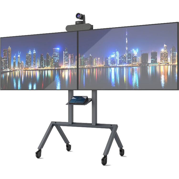 Heckler H701-BG dual display kit for AV cart in black grey — view 3