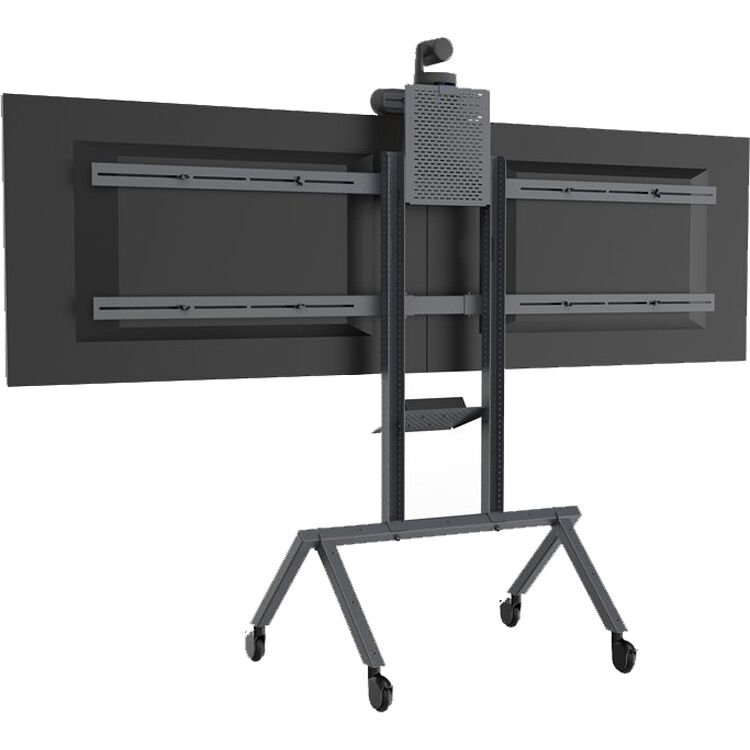 Heckler H701-BG dual display kit for AV cart in black grey — view 8