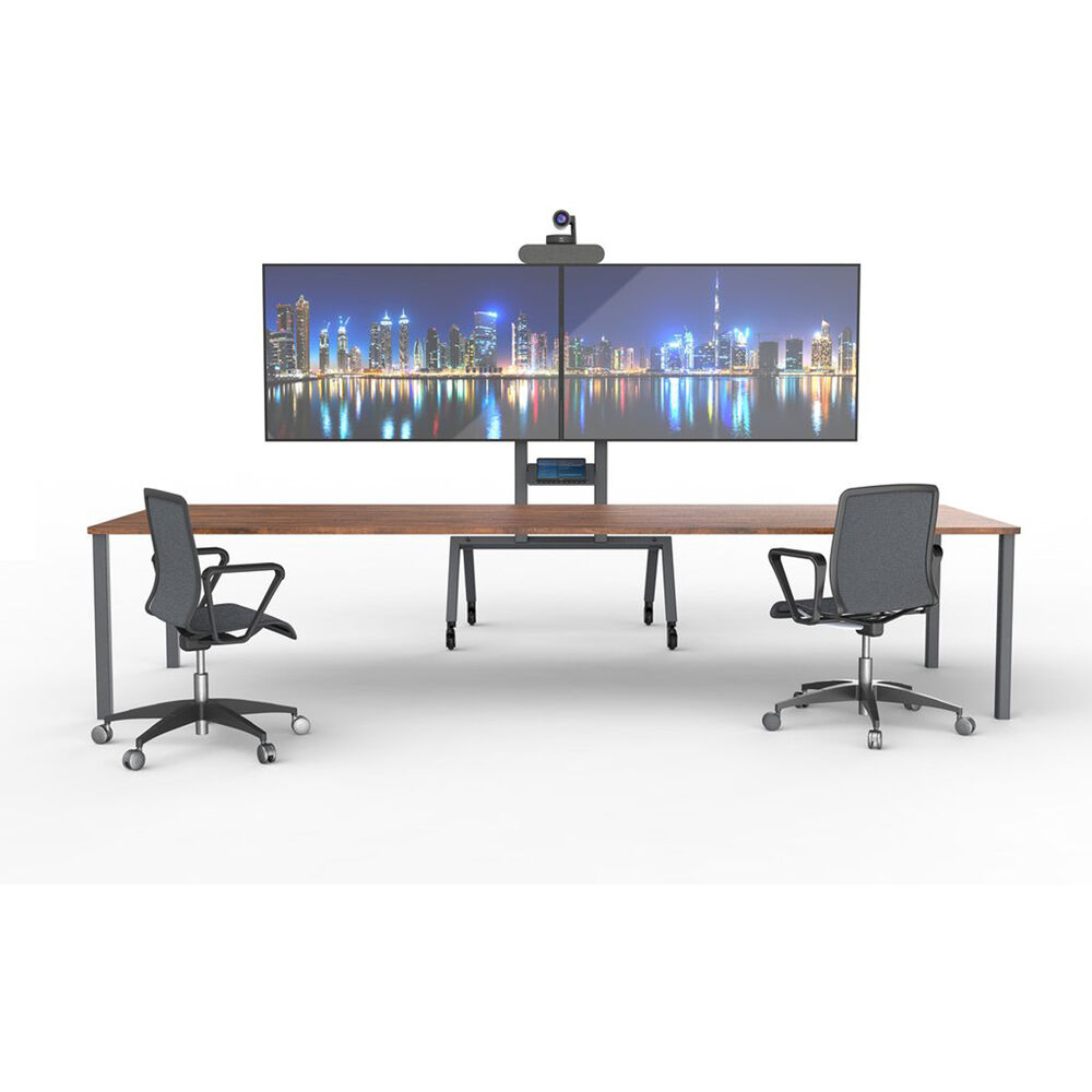 Heckler H701-BG dual display kit for AV cart in black grey — view 9