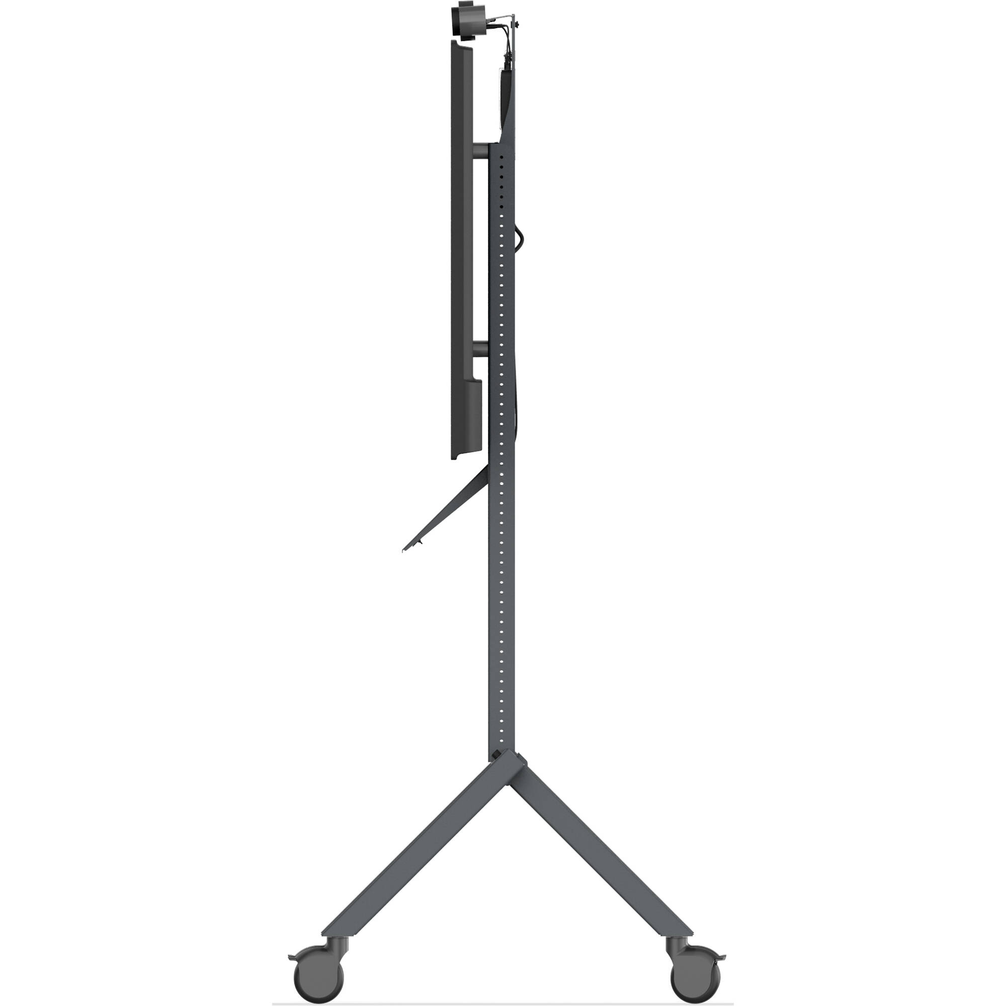 Heckler Design H702-BG black grey device panel for AV cart mounting conferencing cameras and video bars — view 12