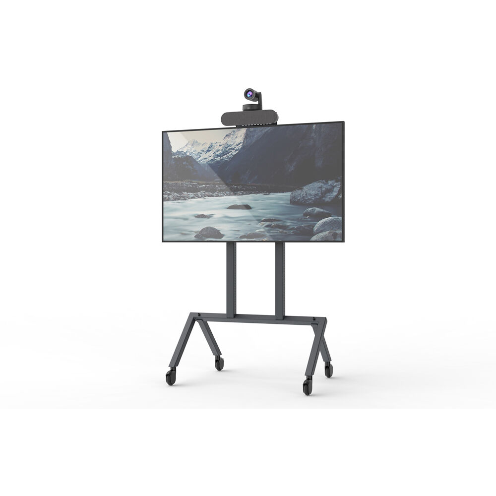 Heckler Design soundbar mount for Heckler AV cart in a professional AV setup — view 2
