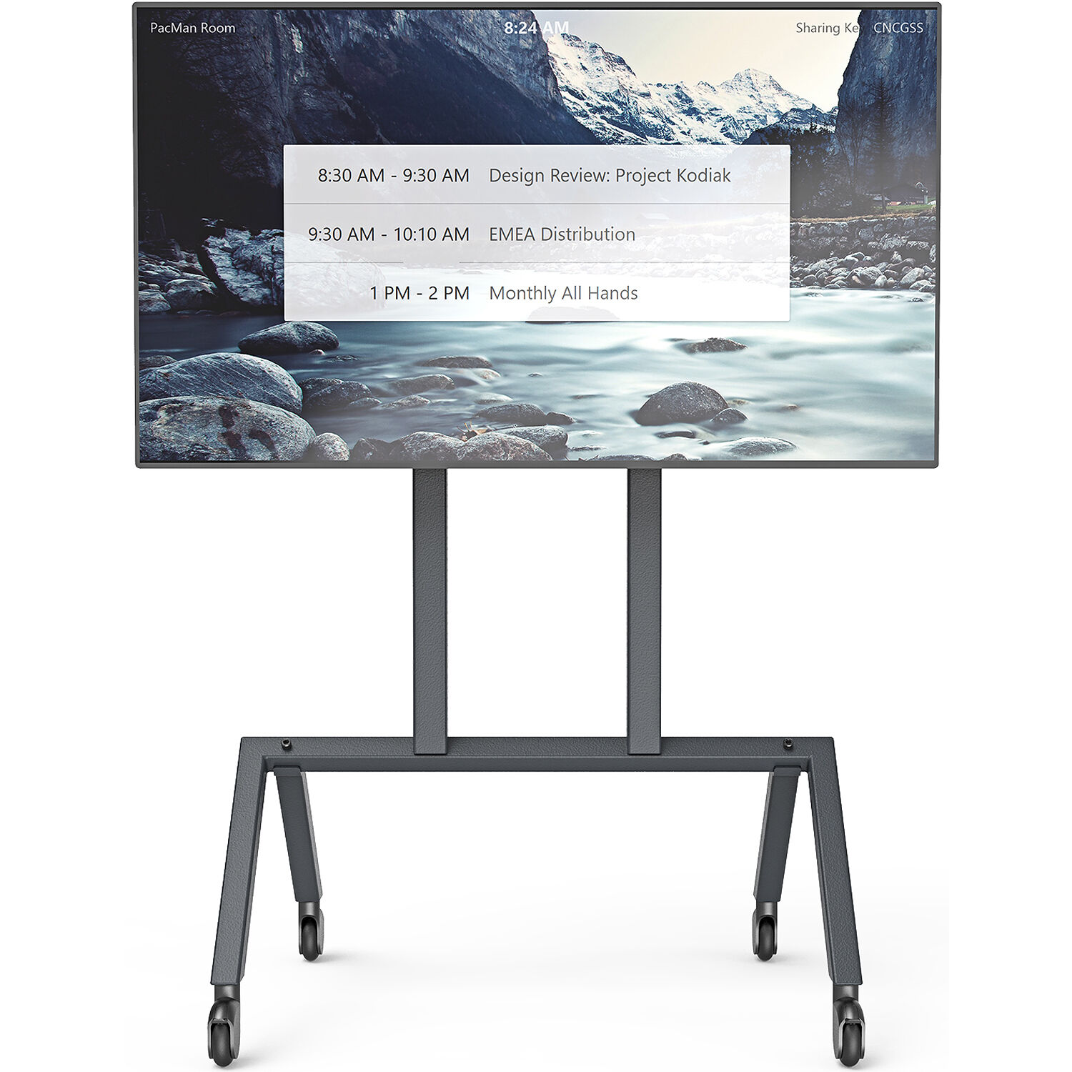 Base AV Cart Base Configuration - Black Grey — view 2