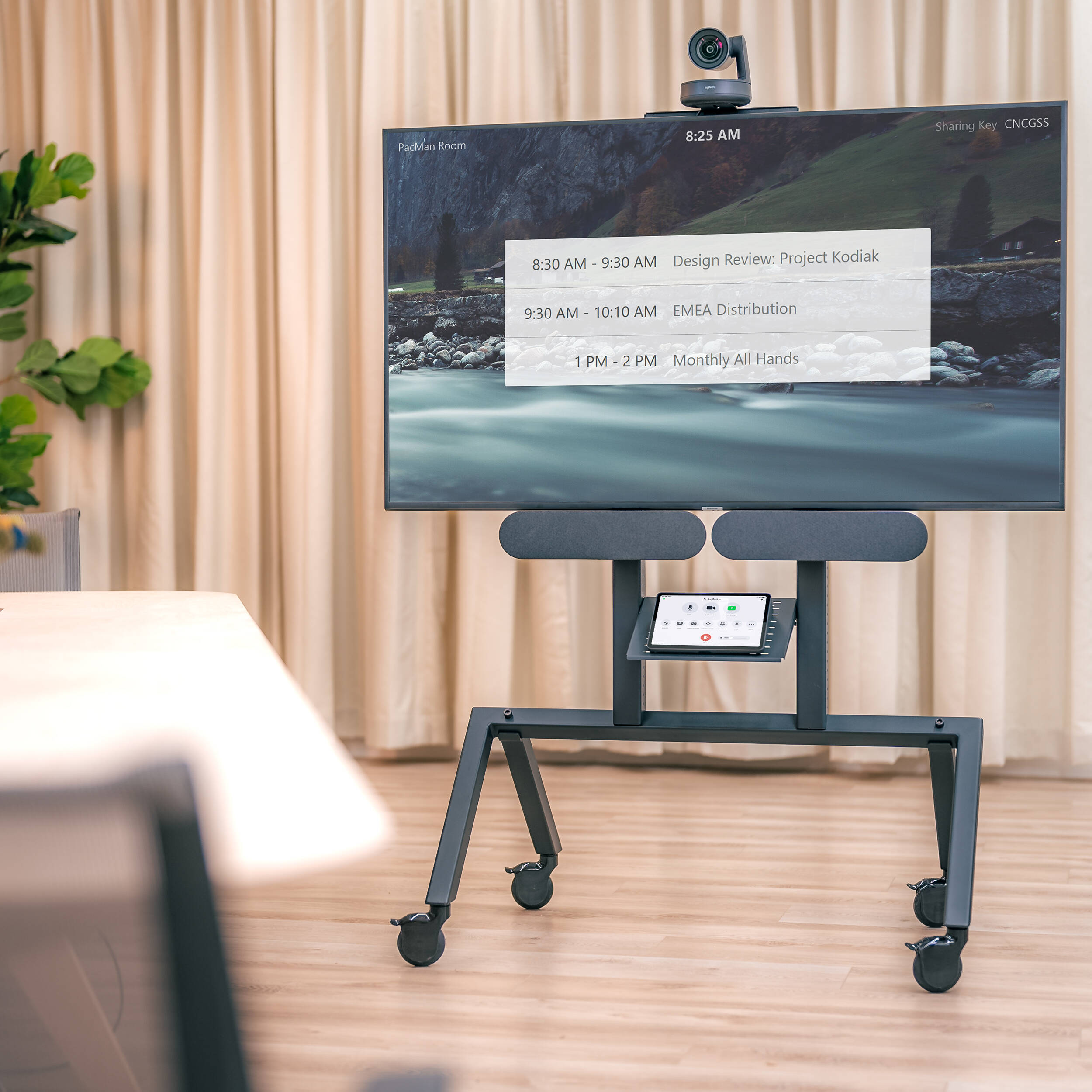 AV Cart for Logitech Rally Plus - Black Grey — view 12