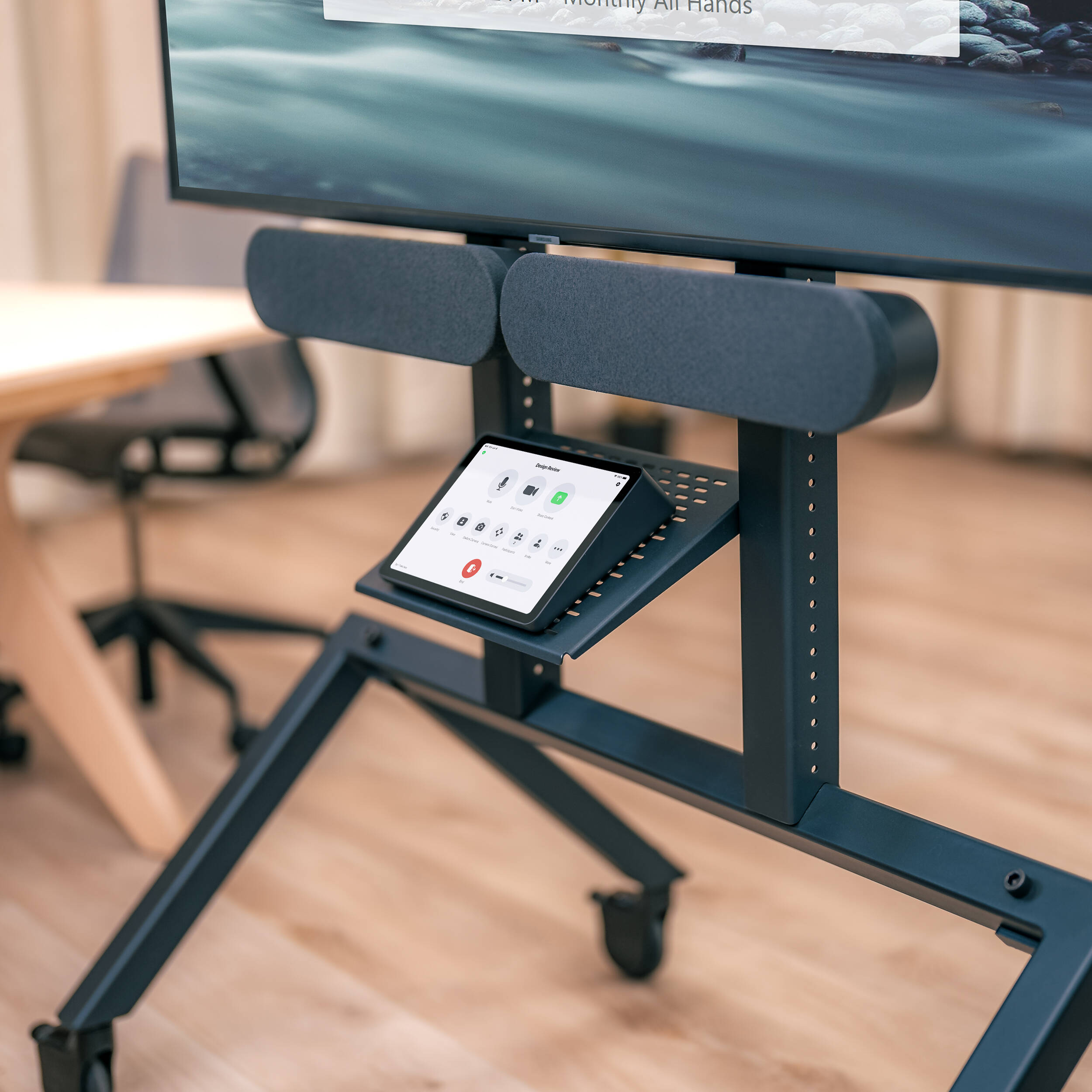 AV Cart for Logitech Rally Plus - Black Grey — view 14