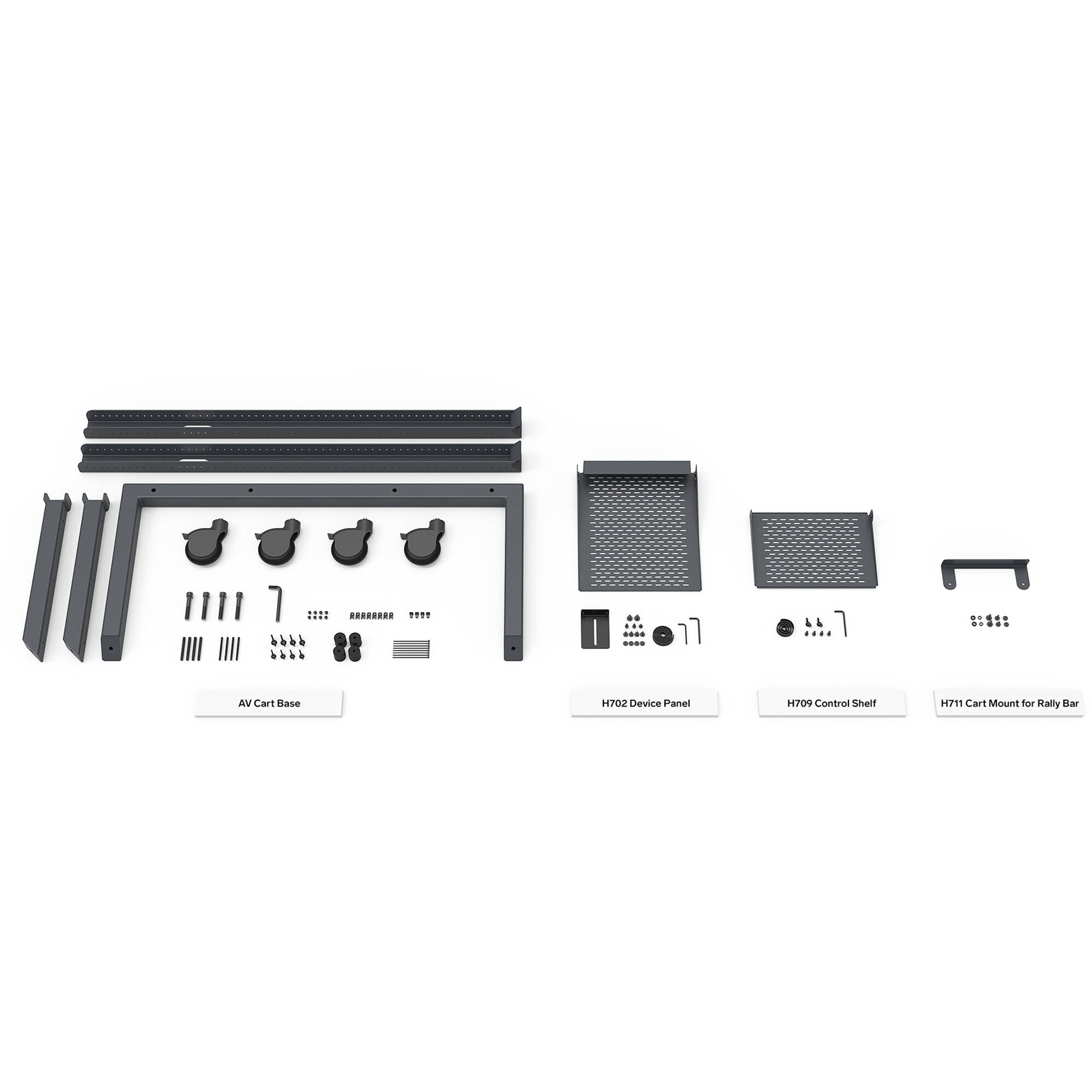 AV Cart for Logitech Rally Bar - Black Grey — view 13