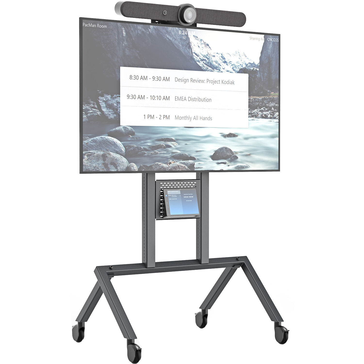 AV Cart for Logitech Rally Bar - Black Grey — view 3