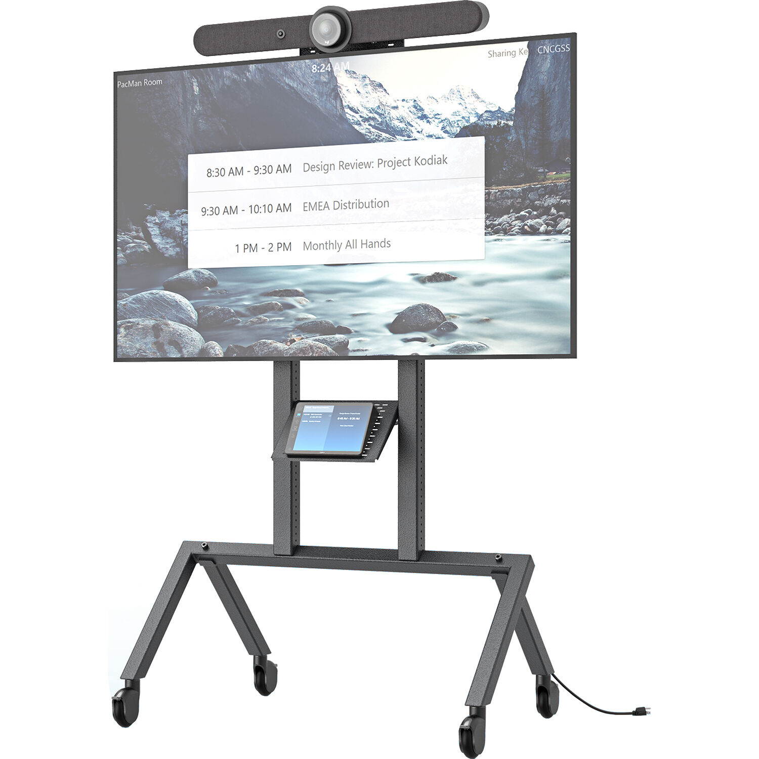 AV Cart for Logitech Rally Bar - Black Grey — view 4
