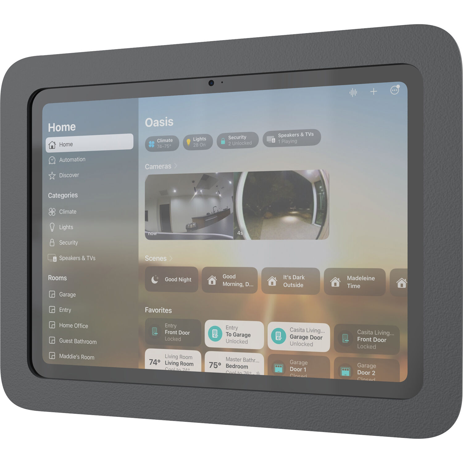 Heckler Design on-wall mount for iPad 10th generation in a fixed wall installation — view 2
