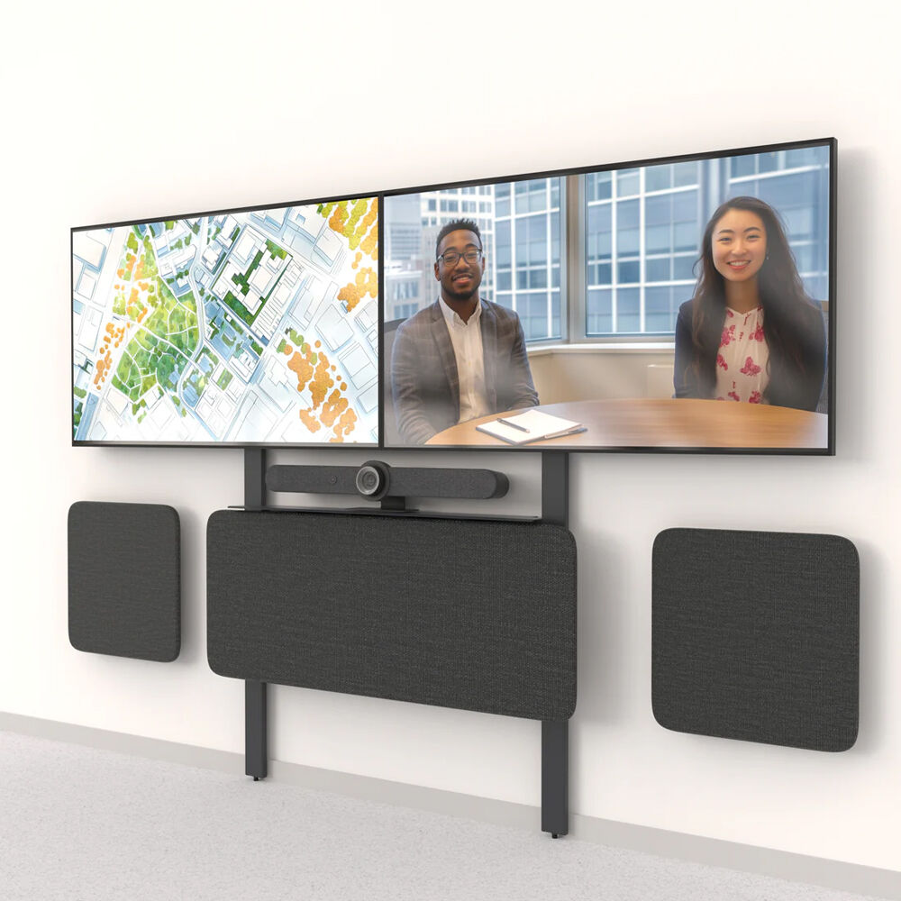 Heckler ADA Panel Pair 24x24 in black grey for finishing AV furniture installations — view 2