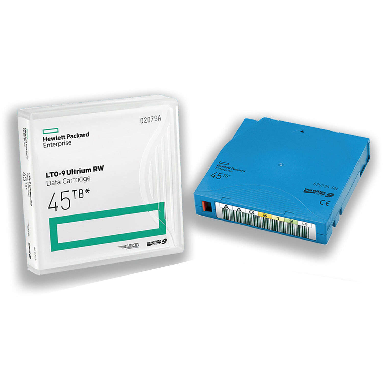 HPE LTO-9 45TB rewritable data cartridge for enterprise backup and archive storage — view 2