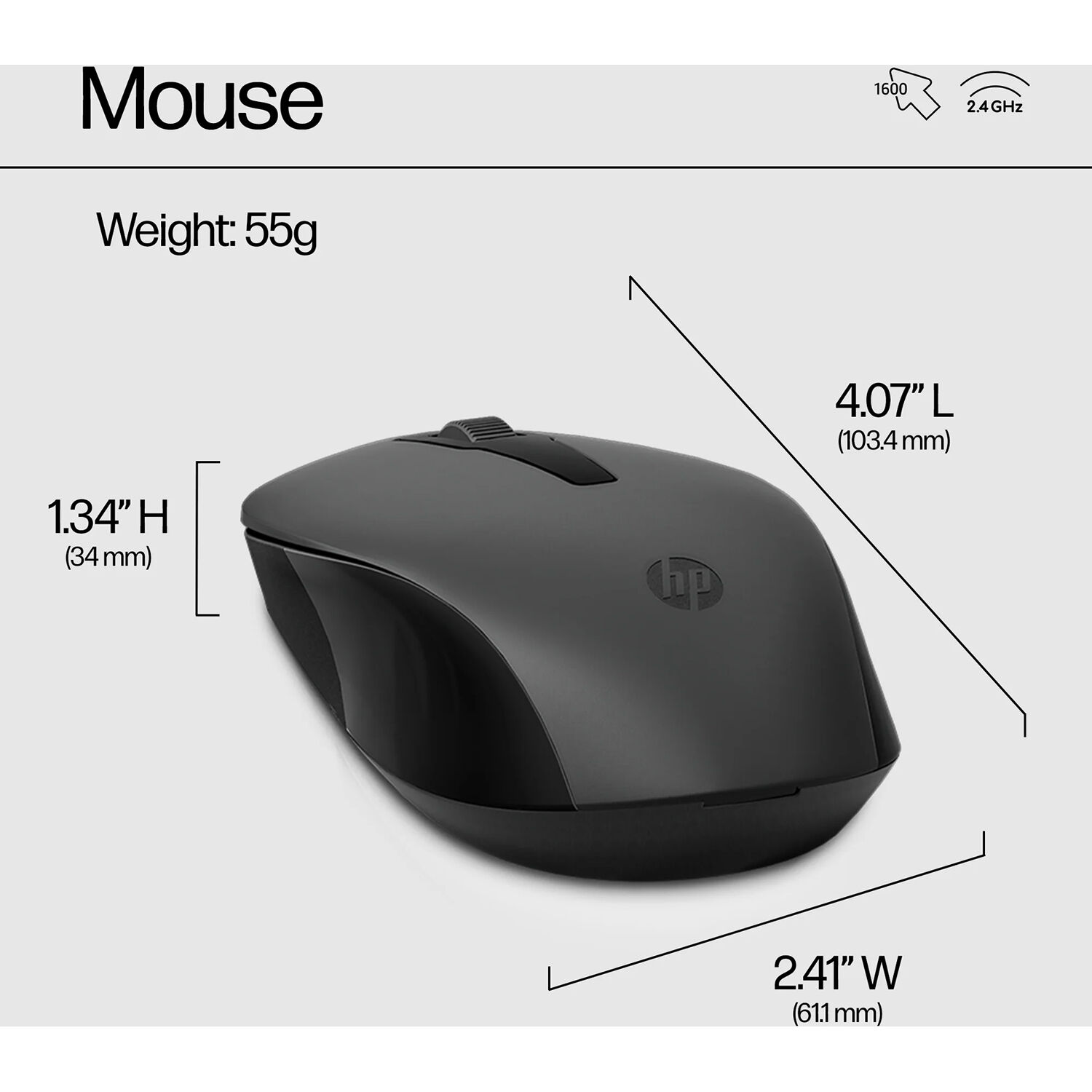 HP 330 WL Mse/KB Combo wireless keyboard and mouse set for PC with CAN/ENG localization — view 3