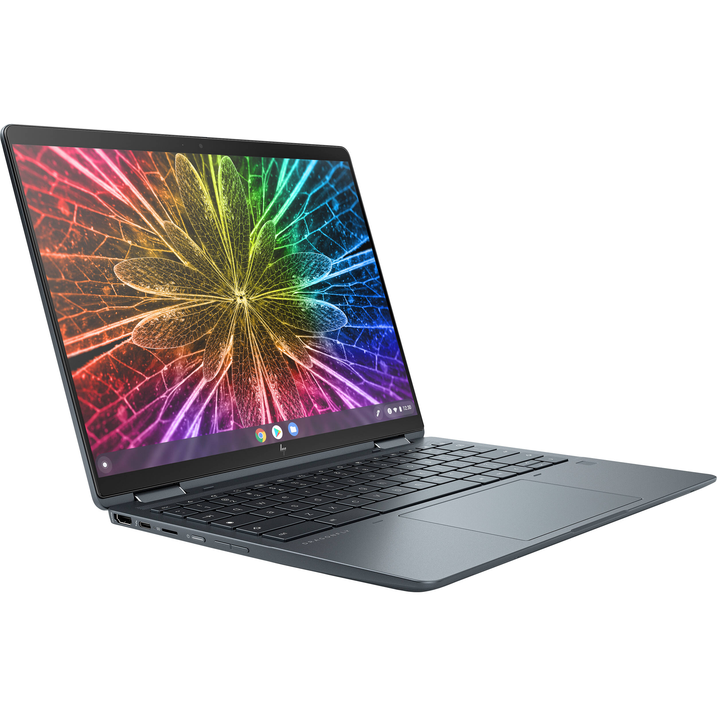 HP Elite Dragonfly Chromebook Enterprise touchscreen with Intel Core i7, 16GB RAM, and 13.5-inch display — view 3