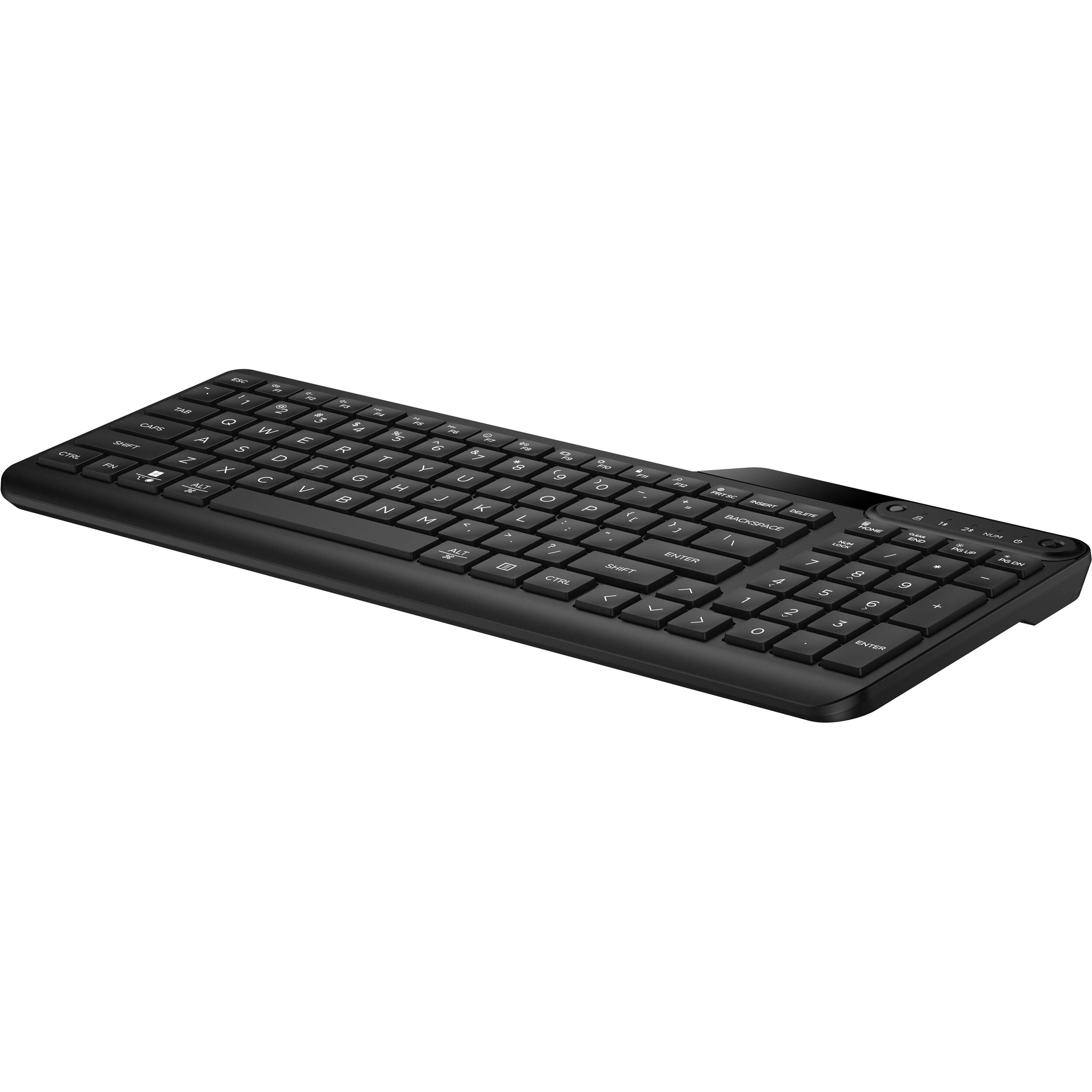 HP 475 dual-mode wireless keyboard with U.S. English layout for office and hybrid work — view 3