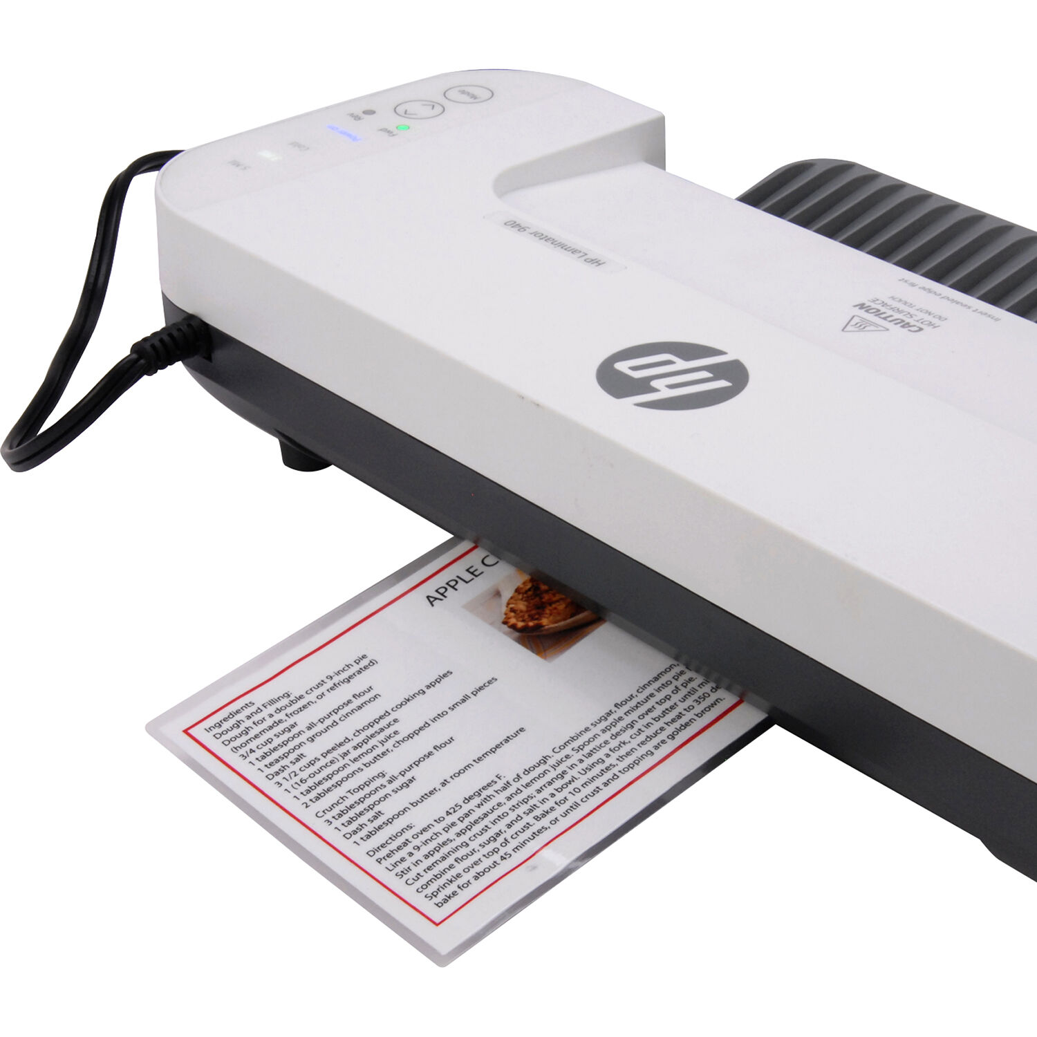 HP940 9-inch laminator with pouch starter kit, 4 rollers, hot and cold lamination — view 14