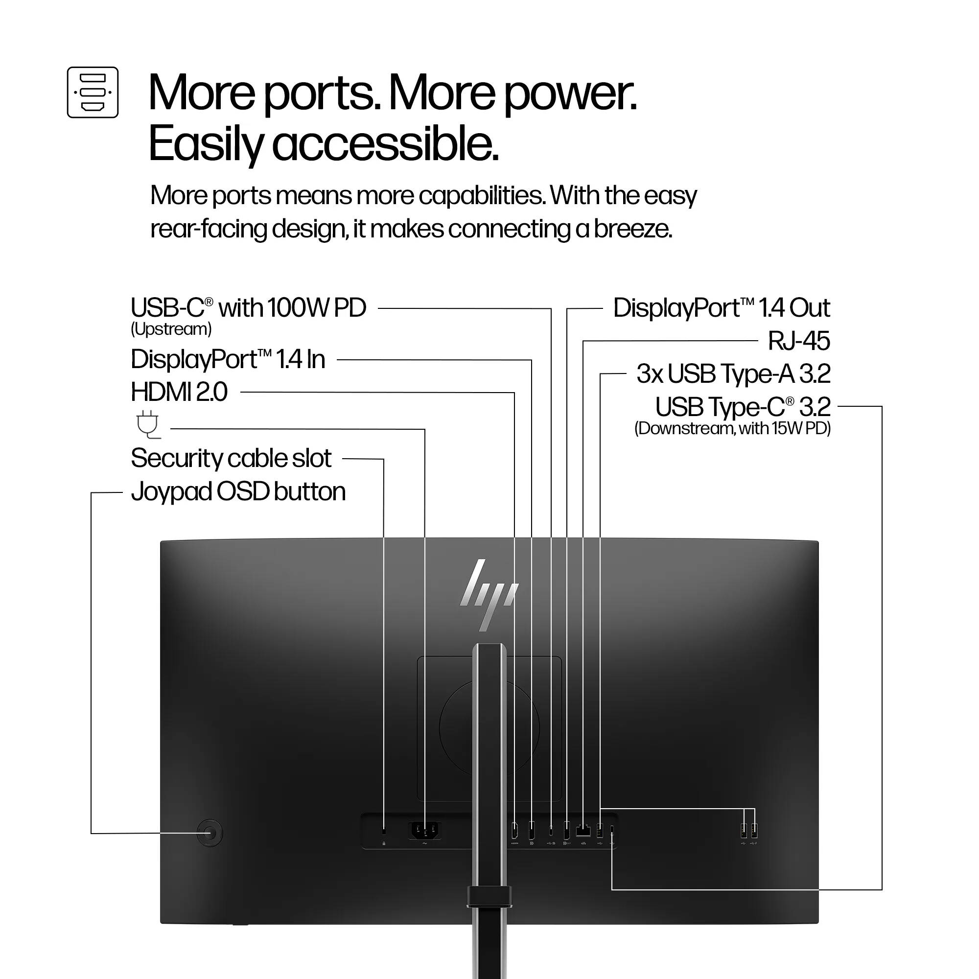 HP S5 Pro 527pu 27-inch QHD IPS monitor with USB-C connectivity — view 7