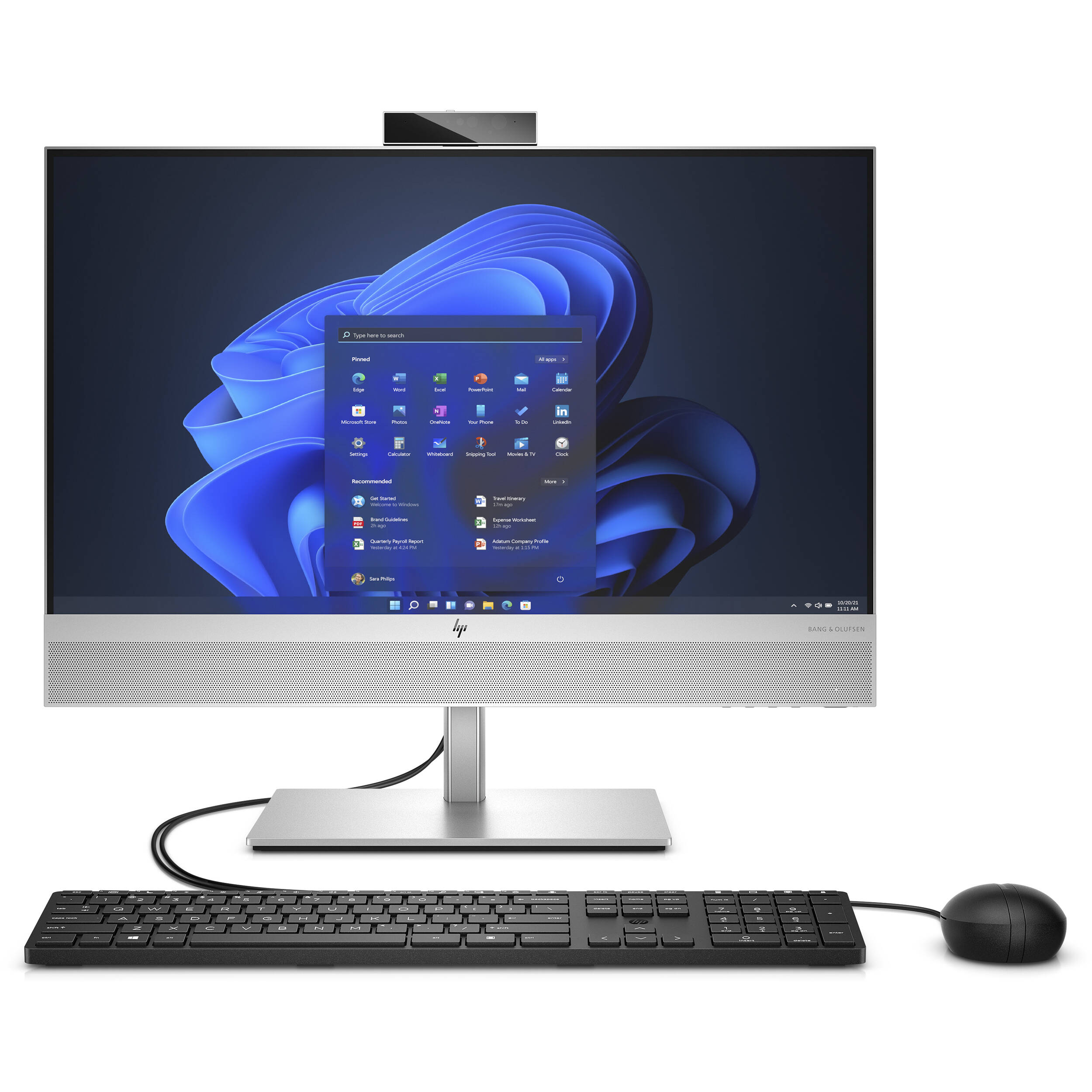HP EliteOne 840 G9 all-in-one desktop with 23.8-inch Full HD touchscreen — view 2