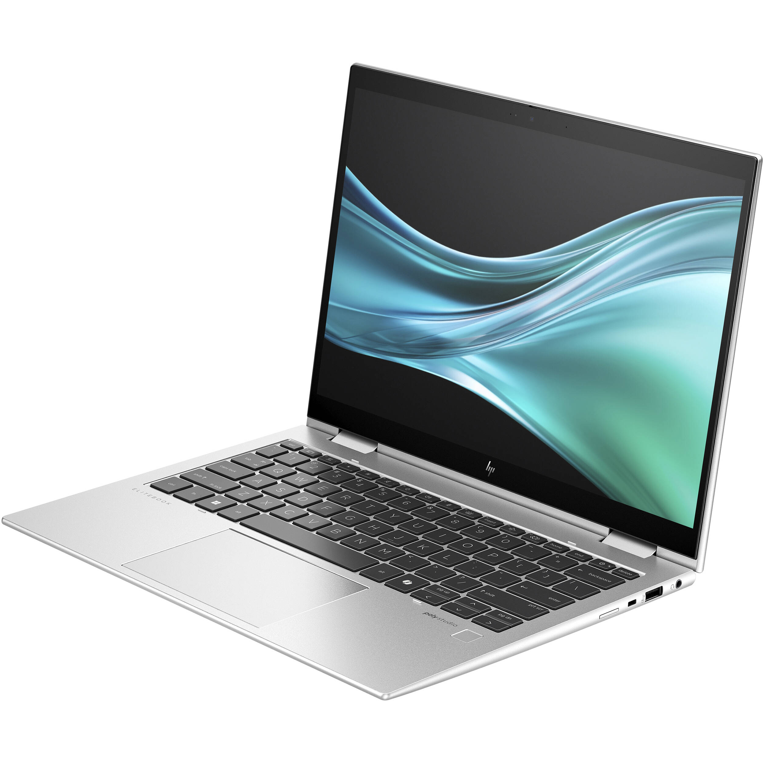 HP Elite x360 830 G11 2-in-1 laptop with 13.3-inch WUXGA touchscreen in Natural Silver — view 4