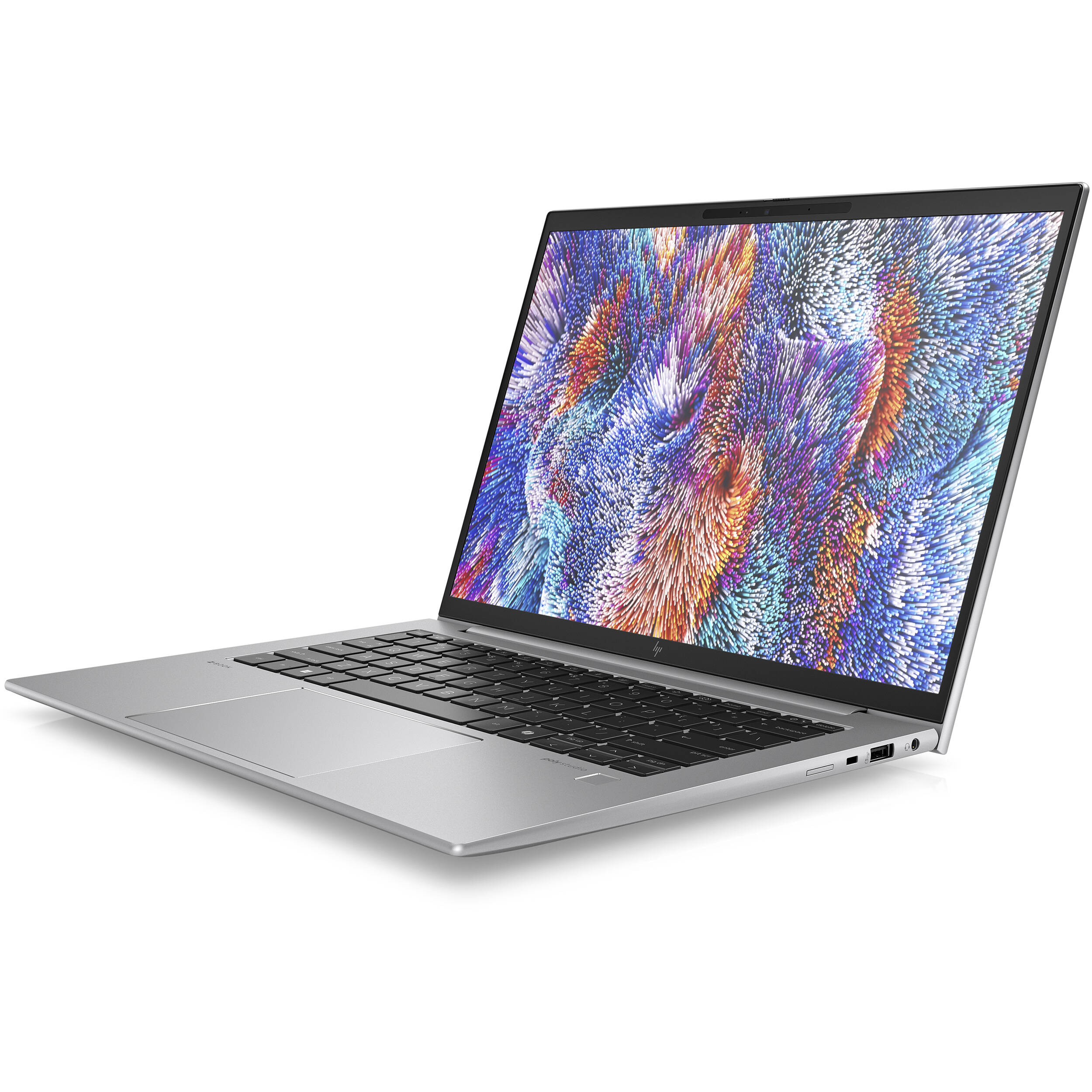 HP ZBook Firefly 14 G11 mobile workstation with 14-inch WUXGA display, Ryzen 9 PRO, and silver finish — view 3
