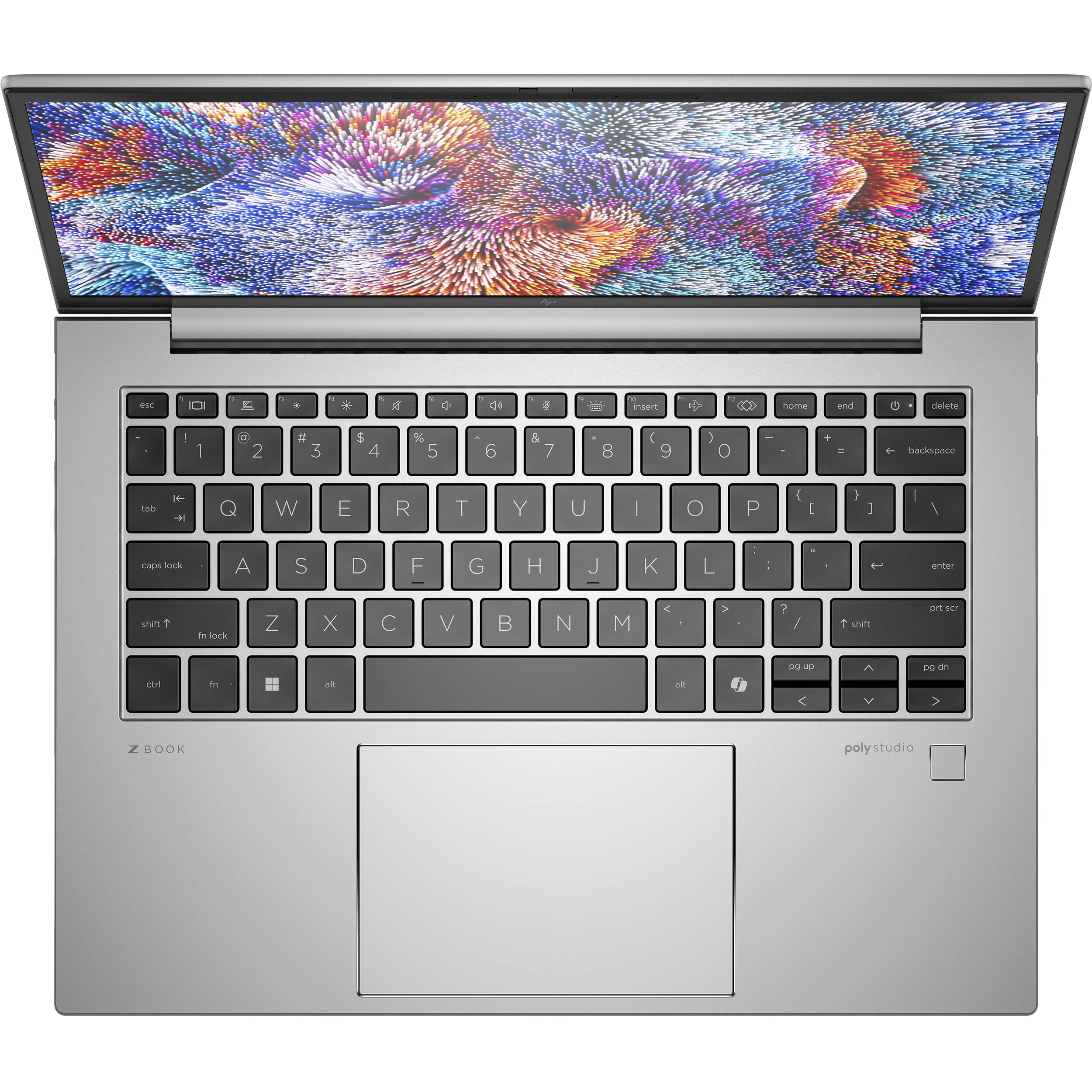 HP ZBook Firefly 14 G11 mobile workstation with 14-inch WUXGA display, Ryzen 9 PRO, and silver finish — view 4