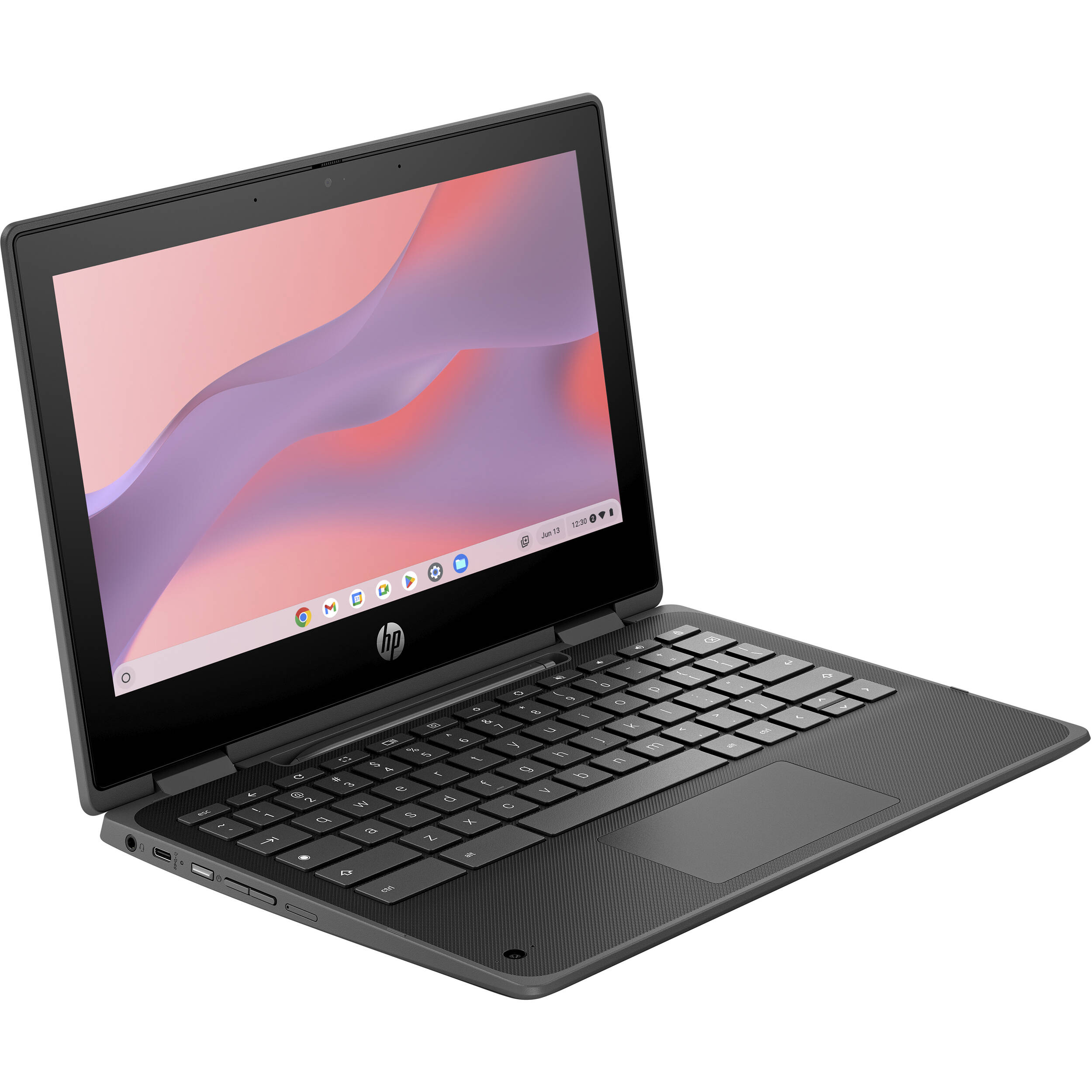 HP Fortis Flip G1i 11.6 Chromebook with touchscreen, Intel N250 processor, and compact convertible design — view 3