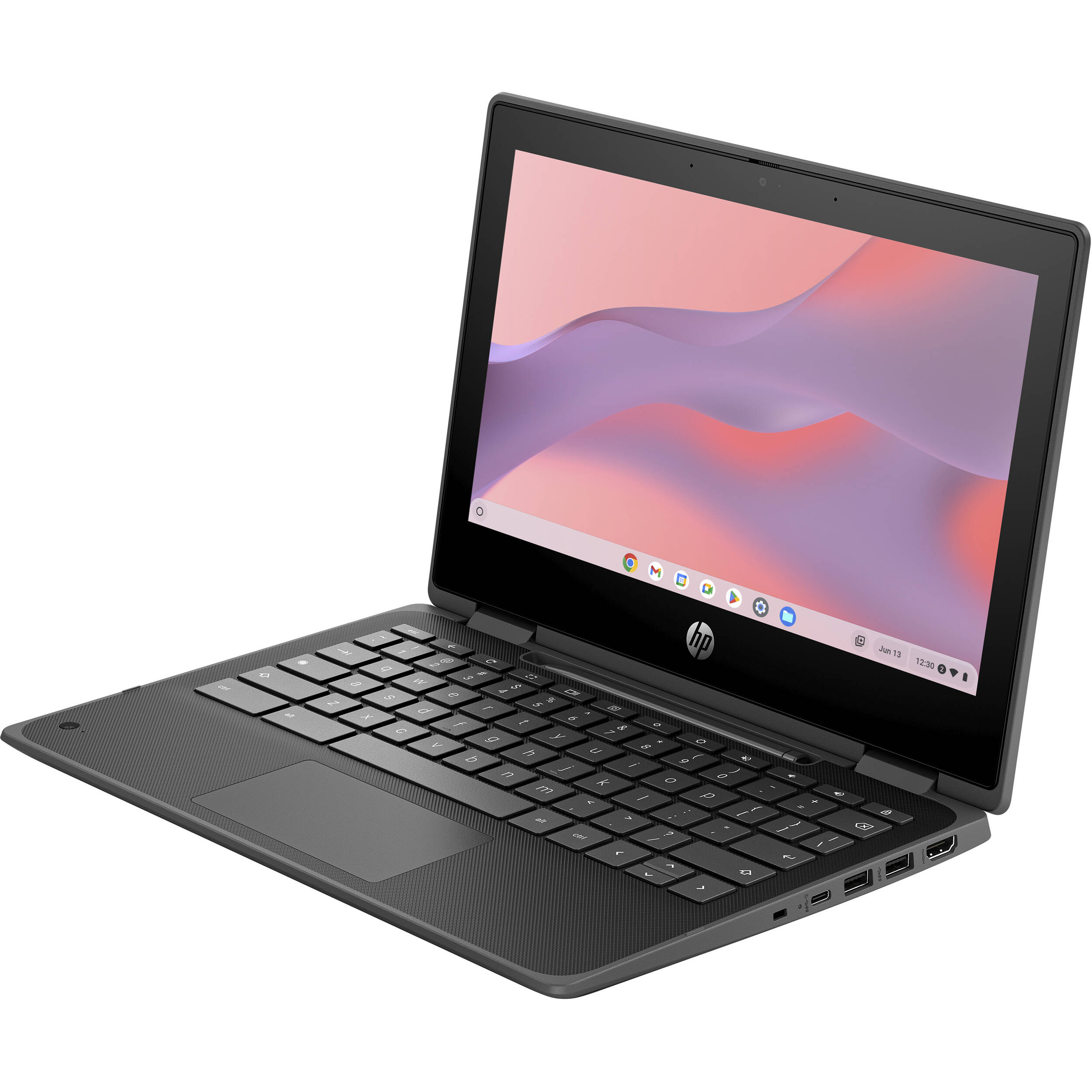 HP Fortis Flip G1i 11.6 Chromebook with touchscreen, Intel N250 processor, and compact convertible design — view 4