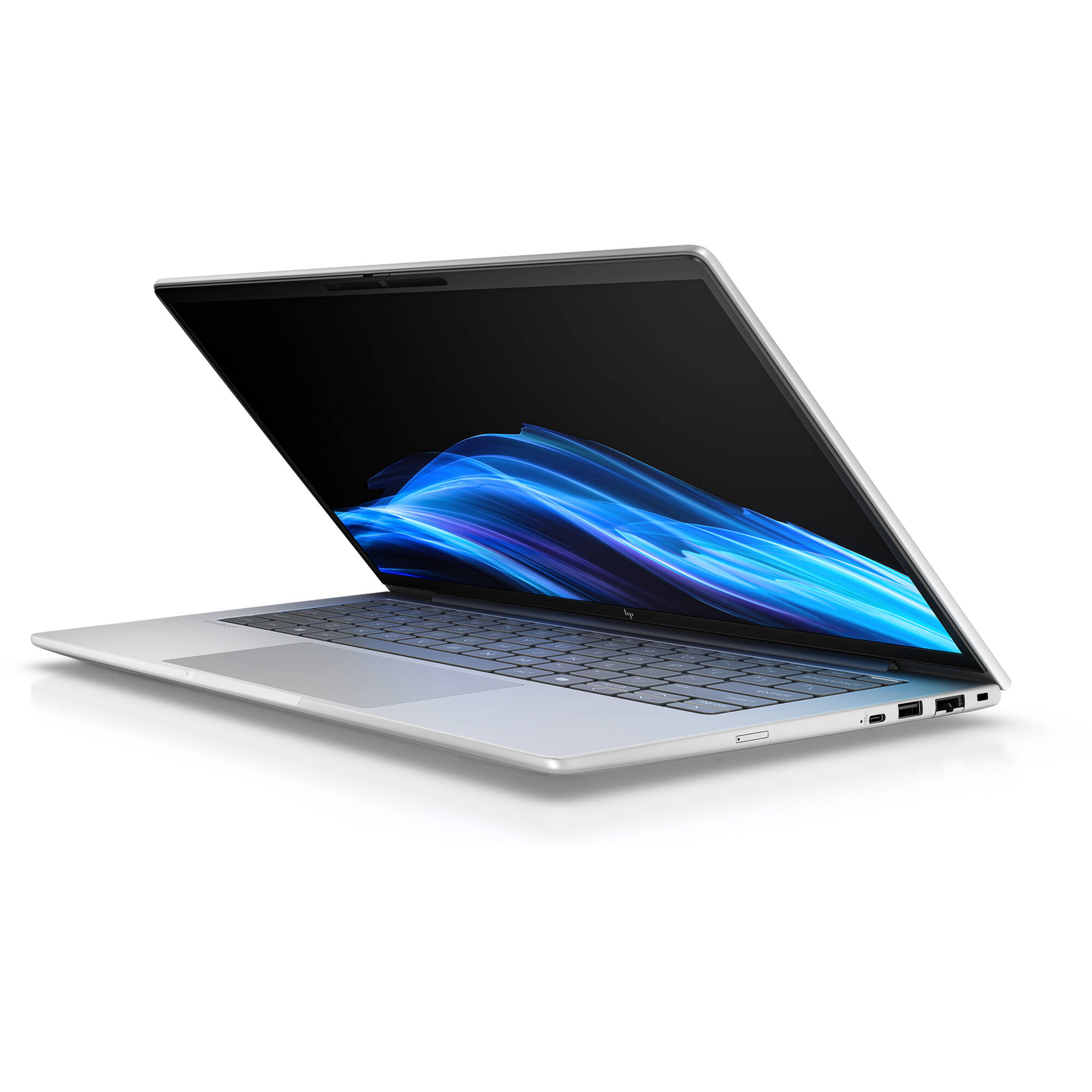 HP EliteBook 8 G1i 14-inch business laptop with touchscreen, silver chassis, and Windows 11 Pro — view 4