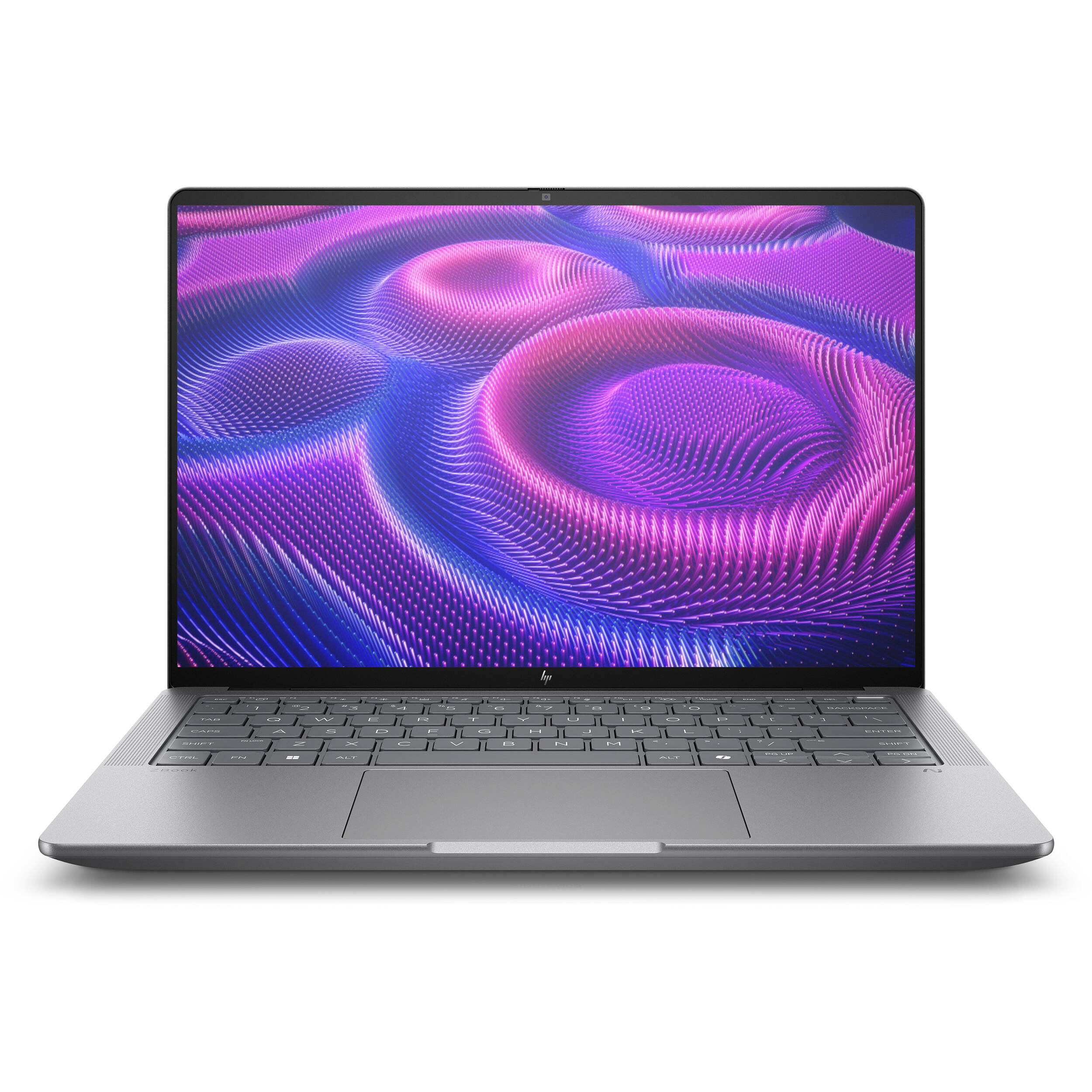 HP ZBook Ultra 14 G1a mobile workstation with 14-inch WUXGA display, Ryzen AI Max Pro 380, and silver chassis — view 2