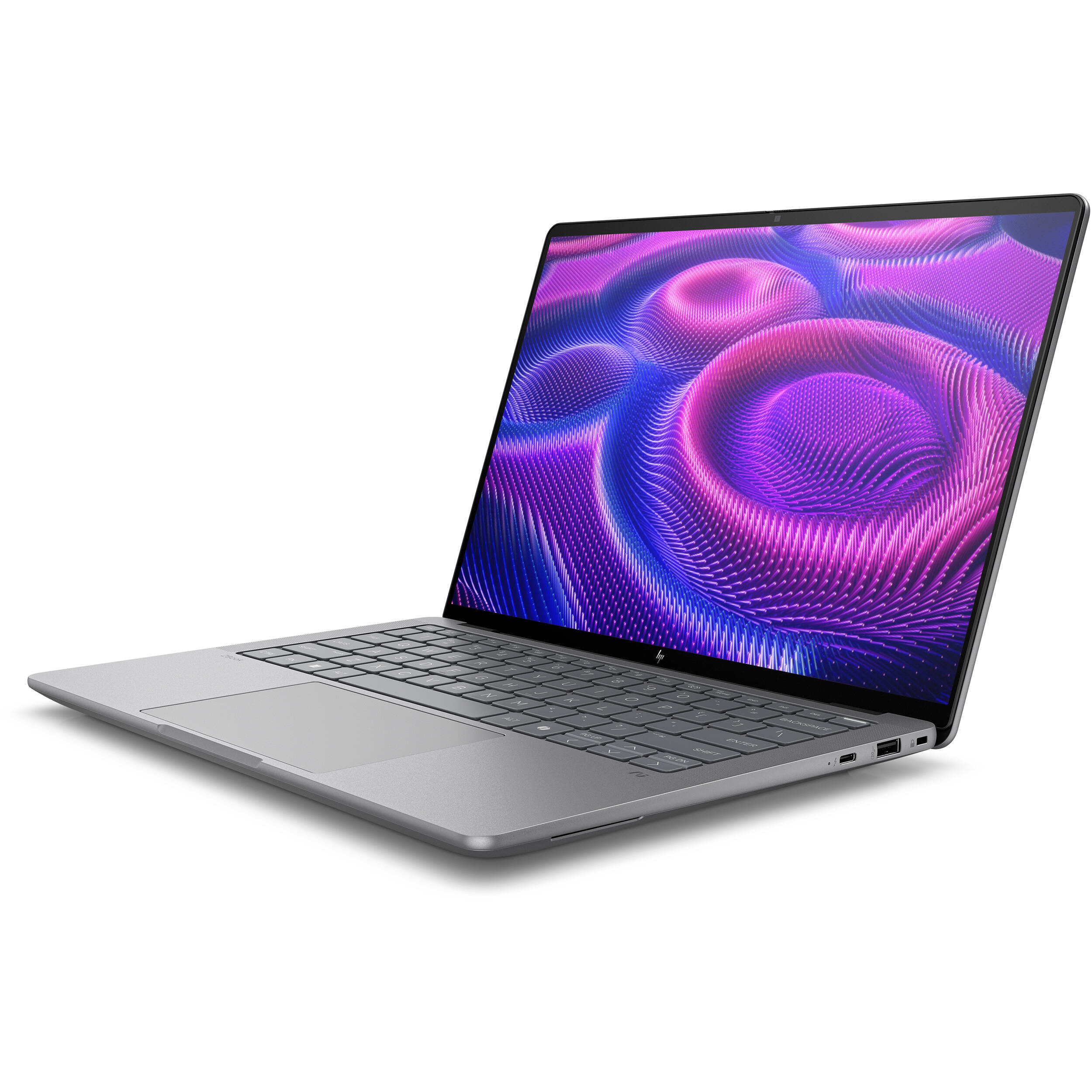 HP ZBook Ultra 14 G1a mobile workstation with 14-inch WUXGA display, Ryzen AI Max Pro 380, and silver chassis — view 3