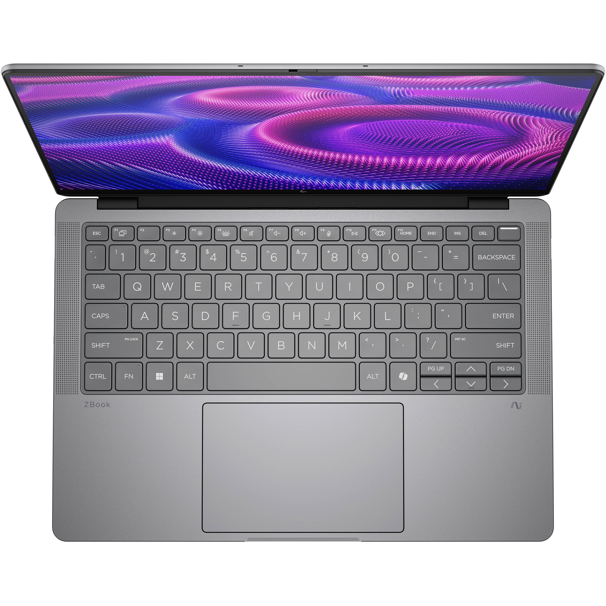 HP ZBook Ultra 14 G1a mobile workstation with 14-inch WUXGA display, Ryzen AI Max Pro 380, and silver chassis — view 4