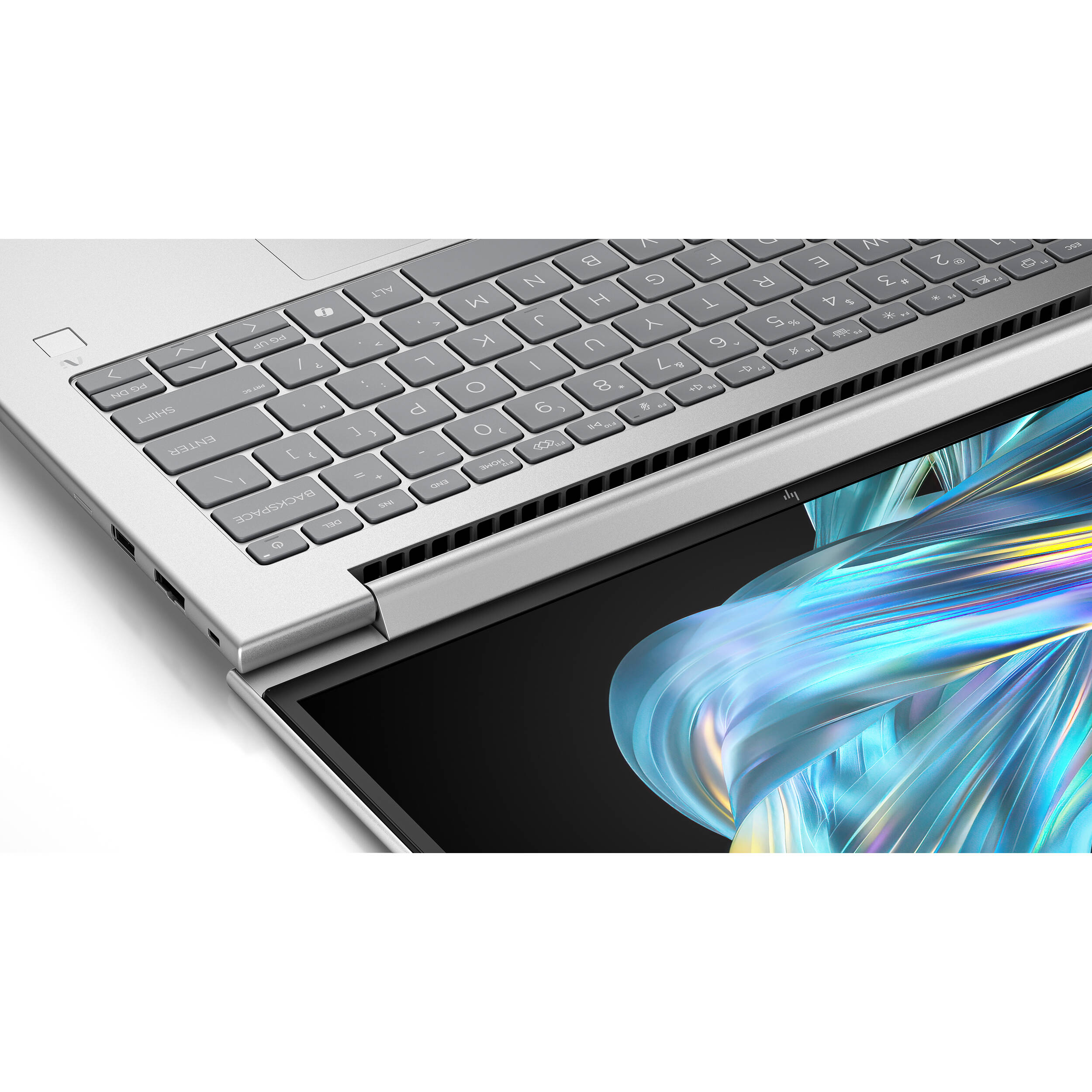HP EliteBook 6 G1q AI 14-inch business laptop with WUXGA display and silver chassis — view 13