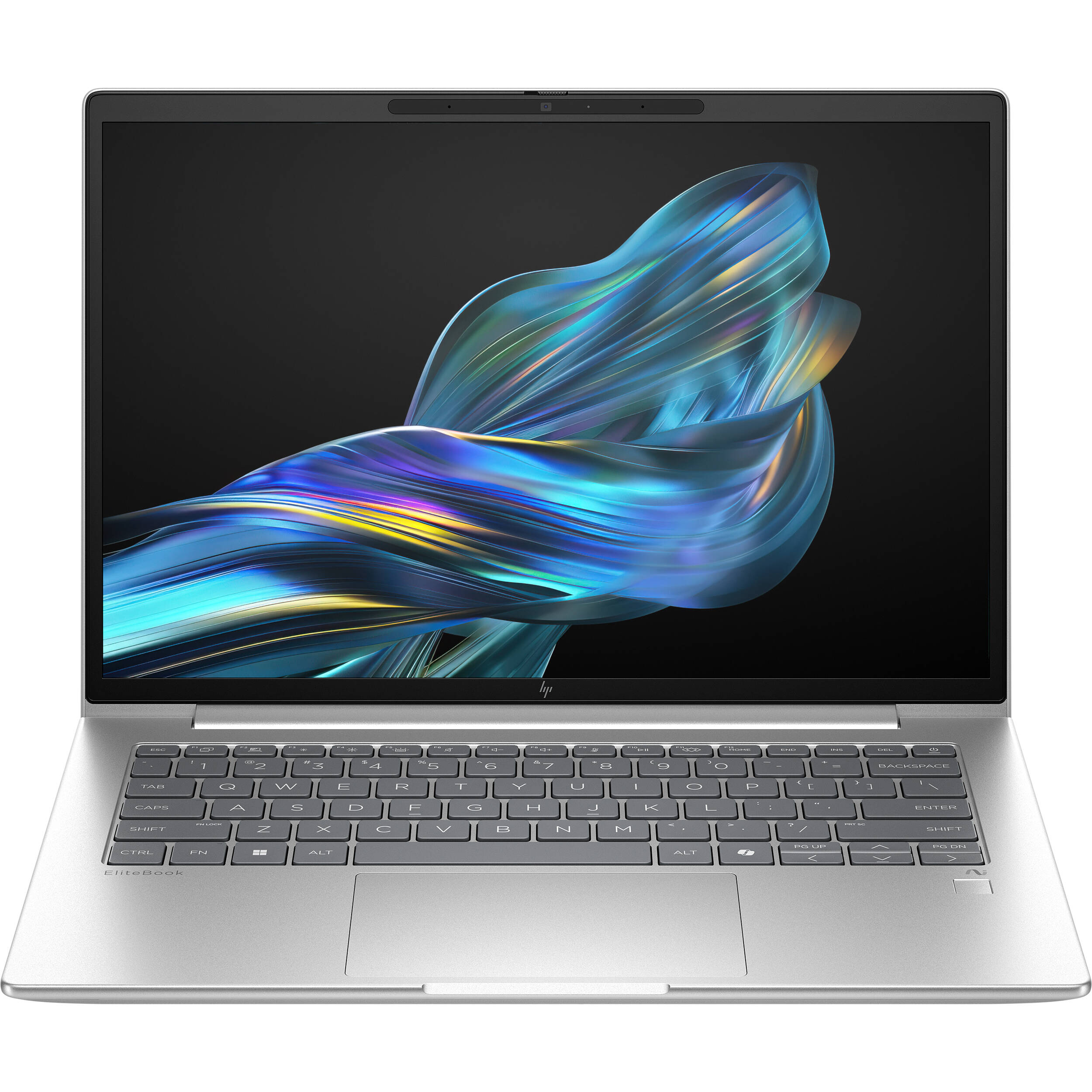 HP EliteBook 6 G1q AI 14-inch business laptop with WUXGA display and silver chassis — view 2