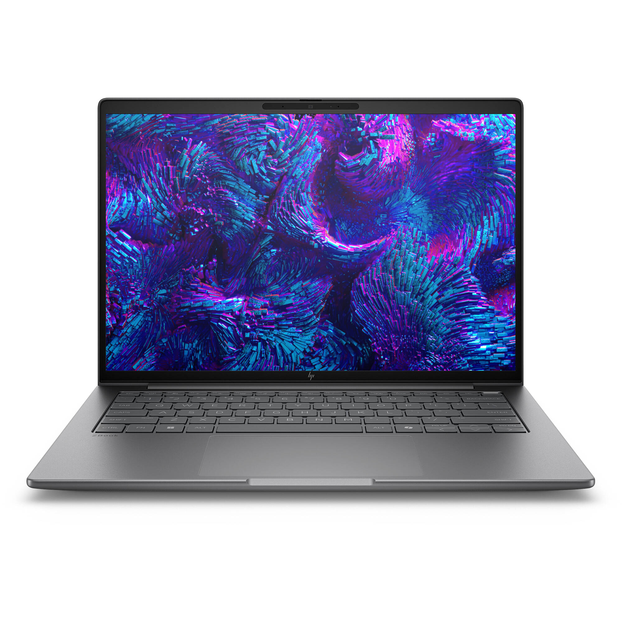 HP ZBook 14 workstation laptop with Intel U7 265U, 16 GB DDR5, 512 GB SSD, and WUXGA display — view 2