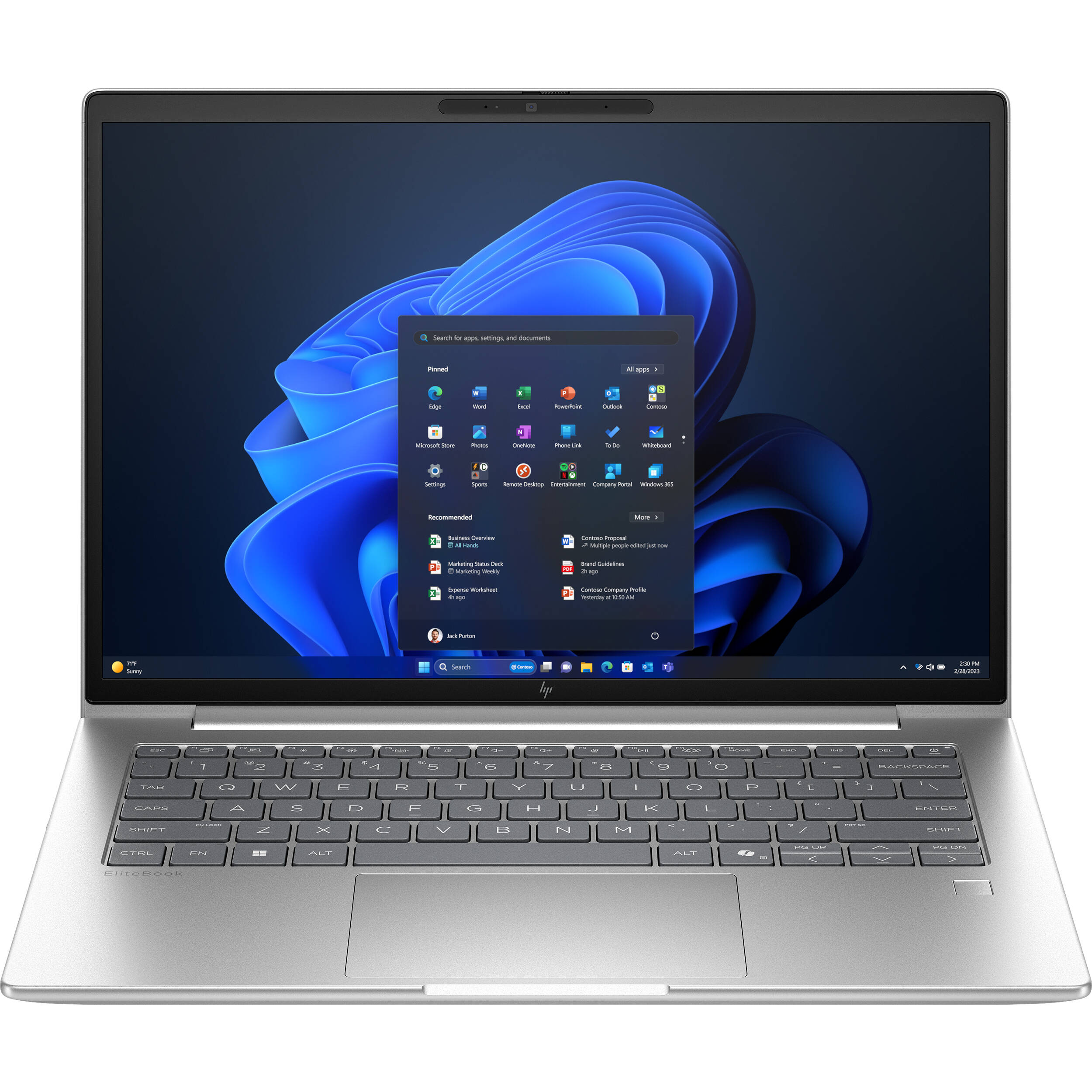 HP EliteBook 6 G1a 14 AI PC business laptop with 14-inch WUXGA display — view 2