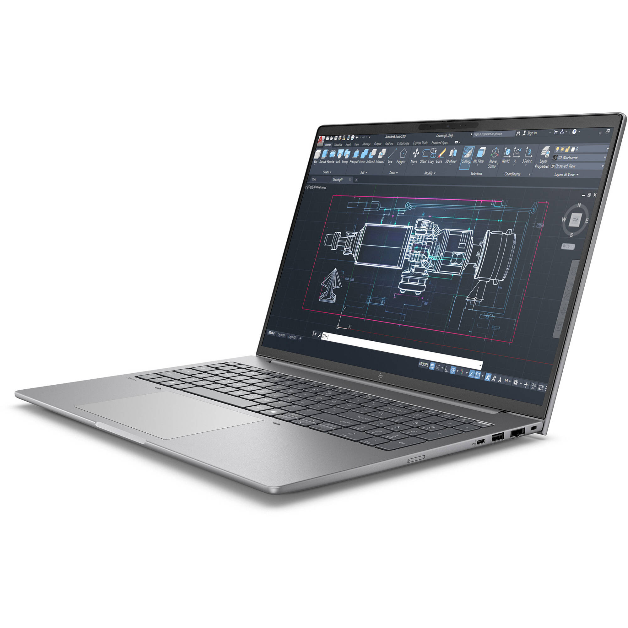 HP ZBook 8 G1i 16 mobile workstation with 16-inch WQXGA display — view 3