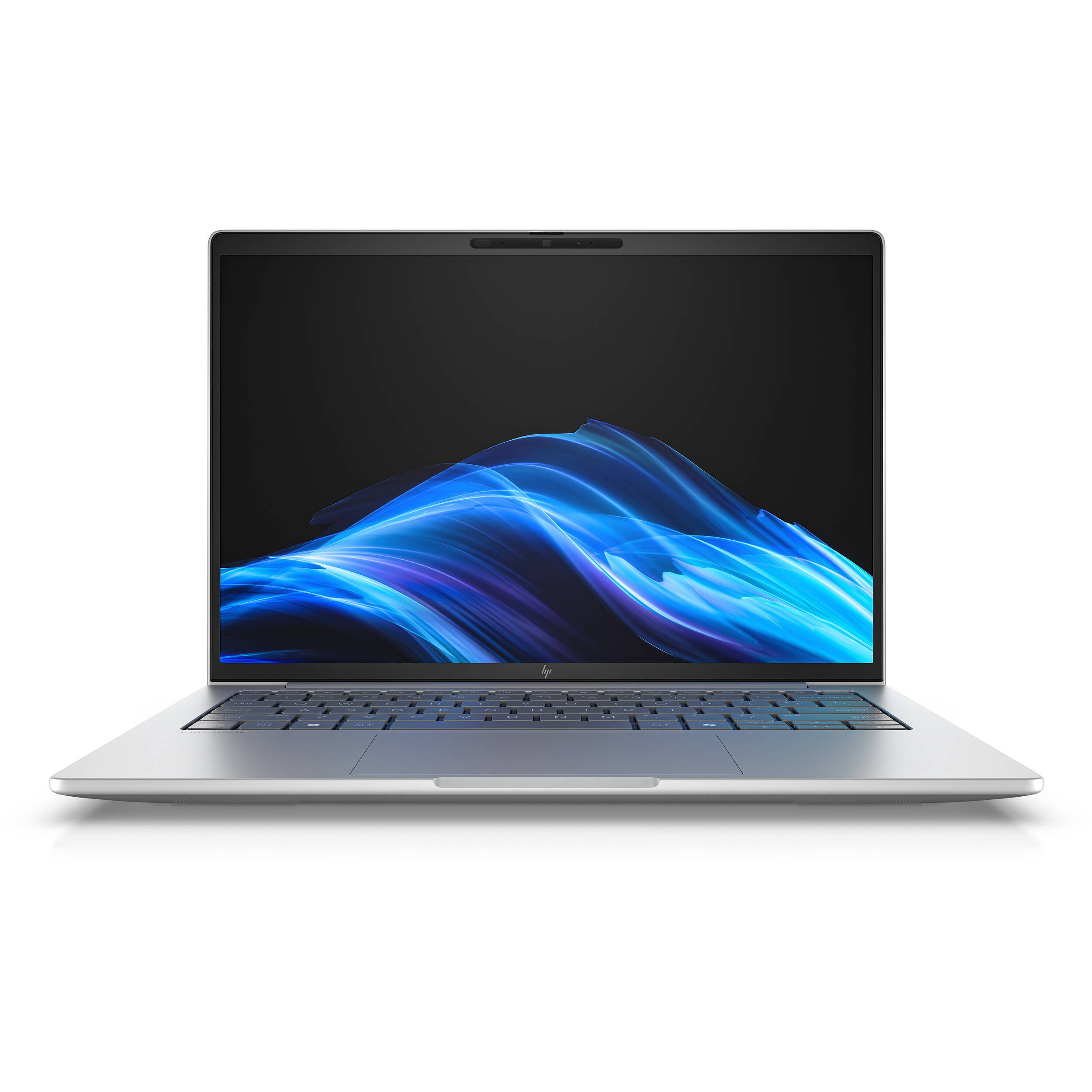 HP EliteBook 8 G1a 14 business laptop with WUXGA display, webcam, and fingerprint reader — view 2