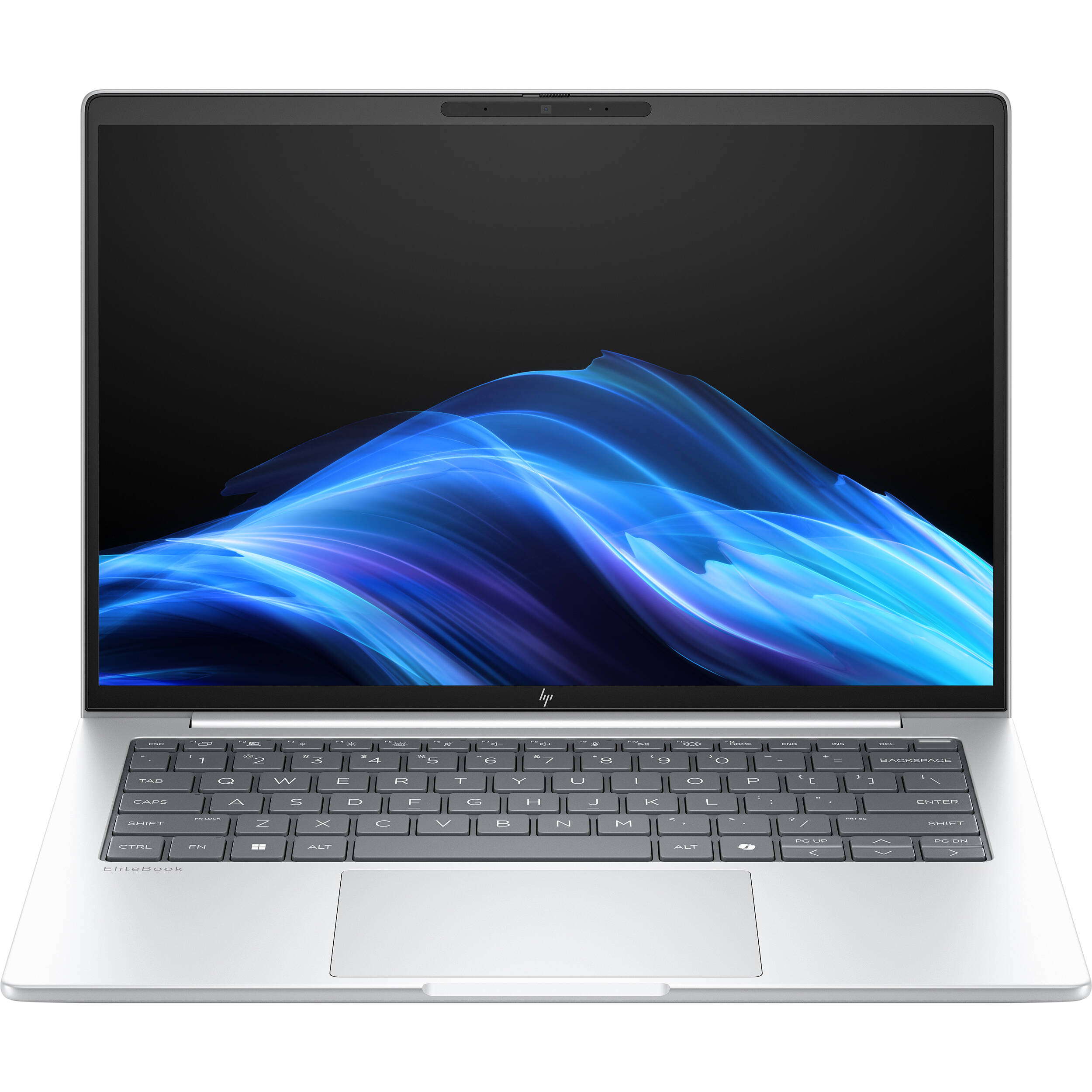 HP EliteBook 8 G1a 14 business laptop with WUXGA display, webcam, and fingerprint reader — view 3