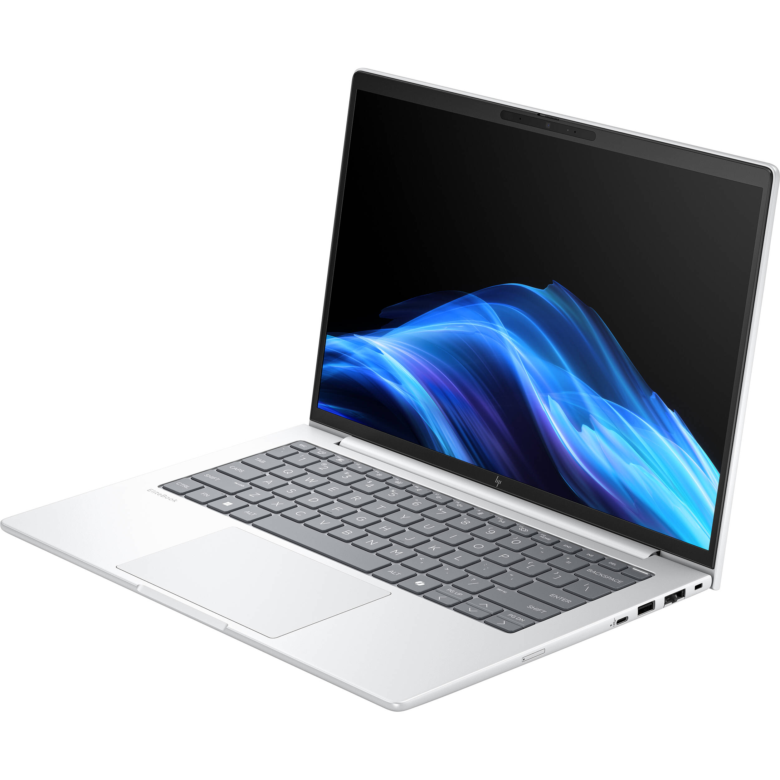 HP EliteBook 8 G1a 14 business laptop with WUXGA display, webcam, and fingerprint reader — view 5