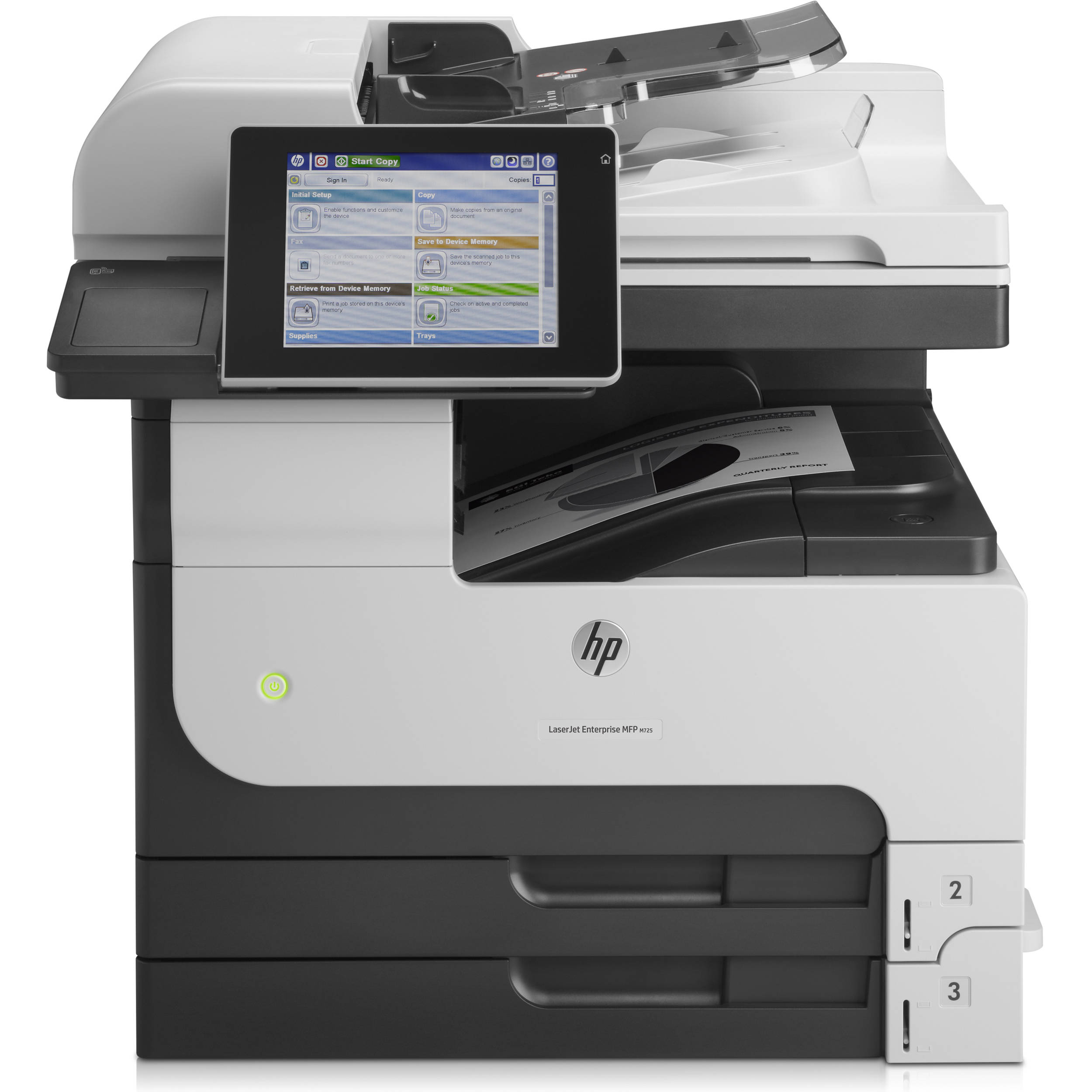 HP LaserJet Enterprise MFP M725z monochrome multifunction printer for enterprise office workflows — view 11