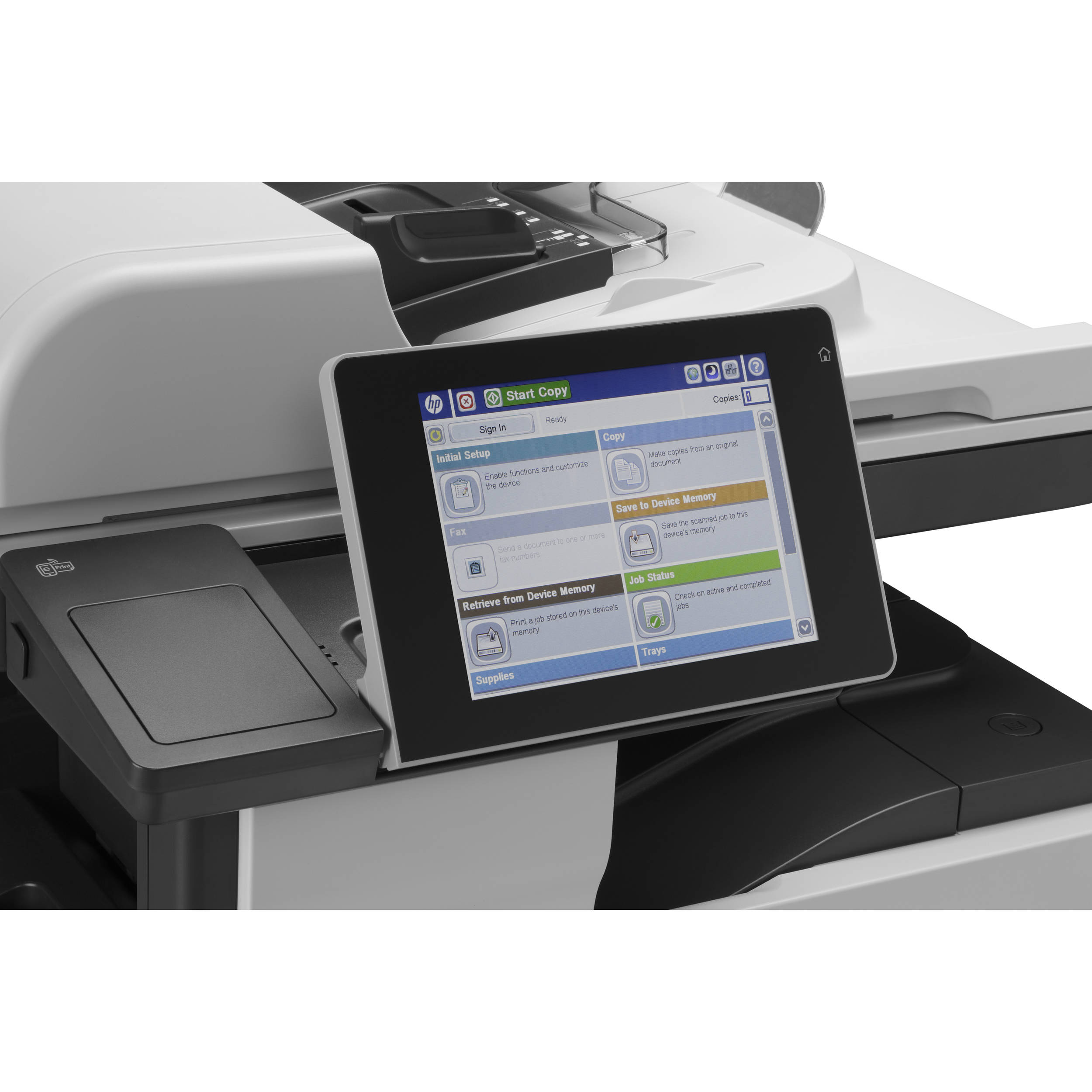 HP LaserJet Enterprise MFP M725z monochrome multifunction printer for enterprise office workflows — view 21