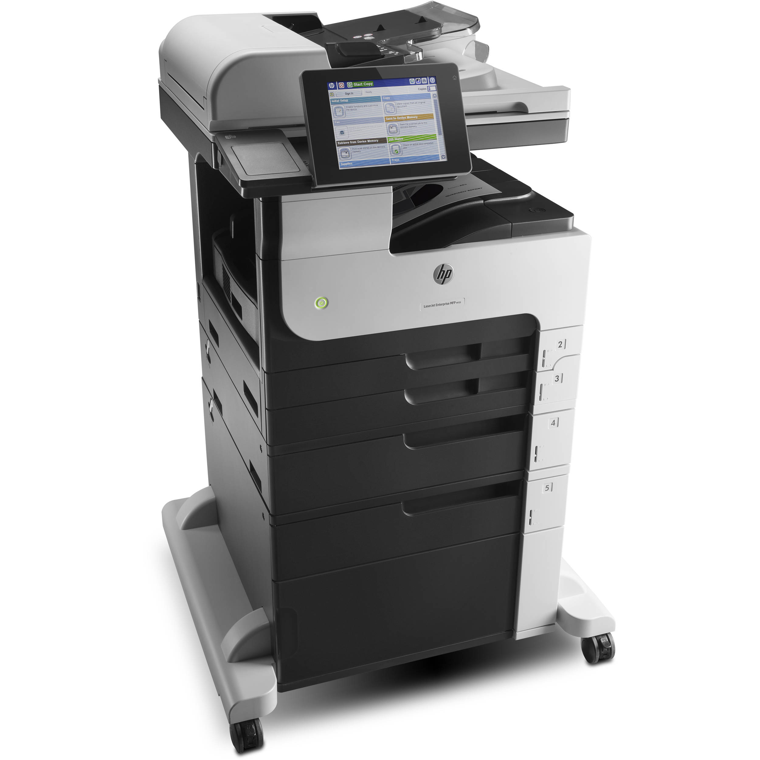 HP LaserJet Enterprise MFP M725z monochrome multifunction printer for enterprise office workflows — view 6