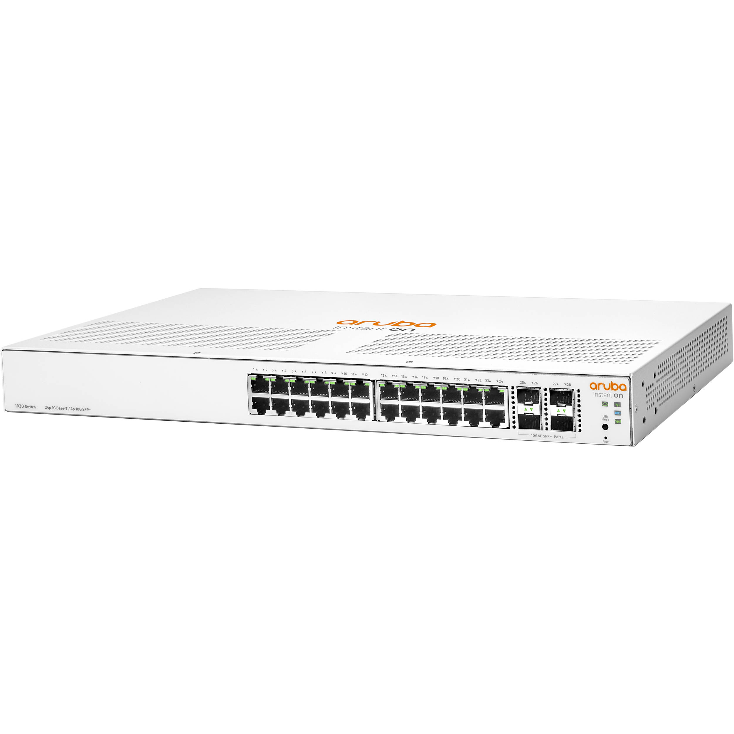 HPE Aruba Instant On 1930 24-port Gigabit smart-managed Layer 2+ switch with 4 SFP+ uplinks — view 2