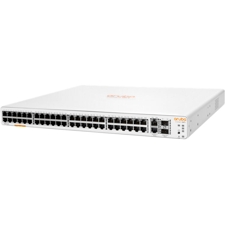 Aruba HPE Networking Instant On 1960 48-port Gigabit PoE switch with 10GBase-T and SFP+ uplinks — view 2