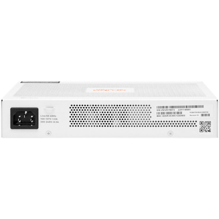 HPE Aruba Instant On 1830 8-port Gigabit smart-managed Layer 2 PoE switch with 65 W budget — view 3