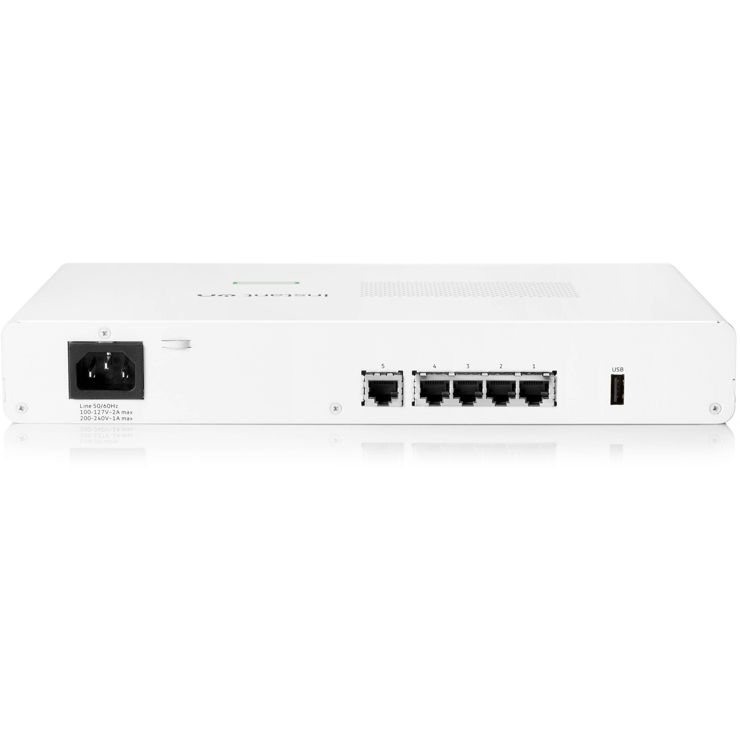 HPE Instant On Secure Gateway with 5 SmartRate 2.5G PoE+ ports and 64 W budget — view 2