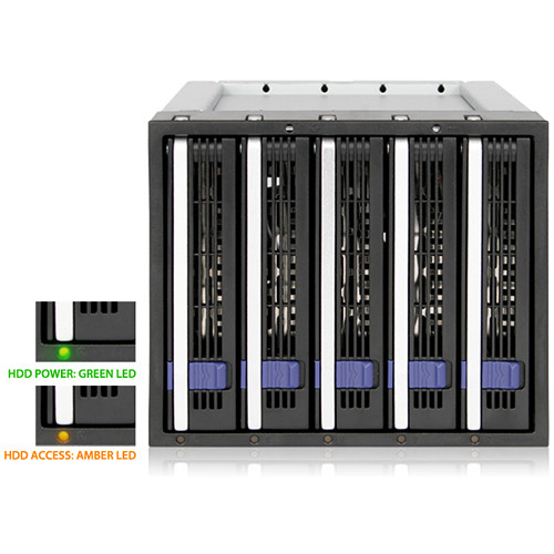 ICY DOCK FATCAGE MB155SP-B 5BAY EZ-TRAY 3.5 SATA HOT-SWAP BACKPLANE CAGE — view 5