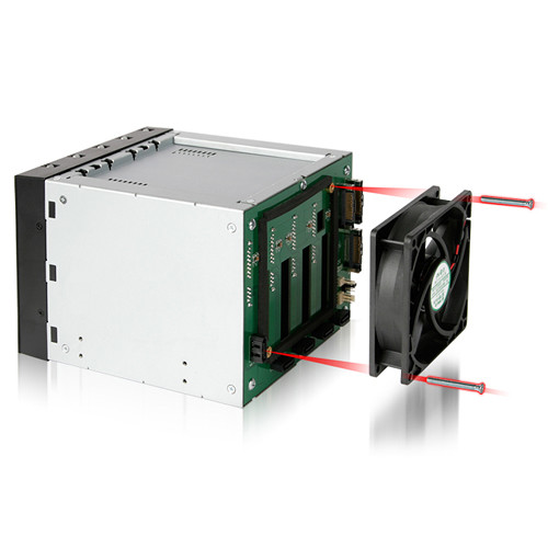 ICY DOCK FATCAGE MB155SP-B 5BAY EZ-TRAY 3.5 SATA HOT-SWAP BACKPLANE CAGE — view 7
