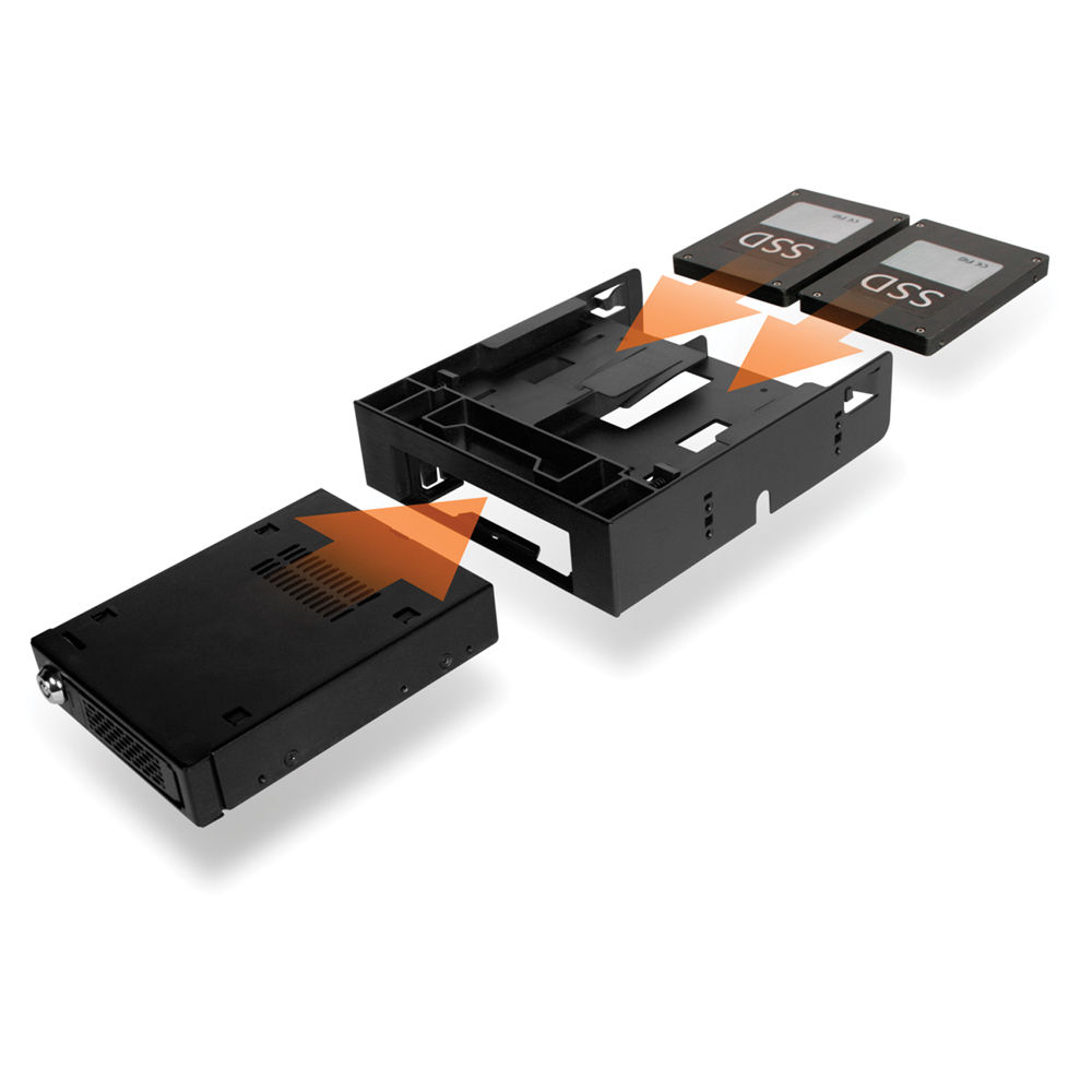ICY DOCK FLEX-FIT TRIO MB343SP front bay bracket for dual 2.5-inch and one 3.5-inch drives — view 10